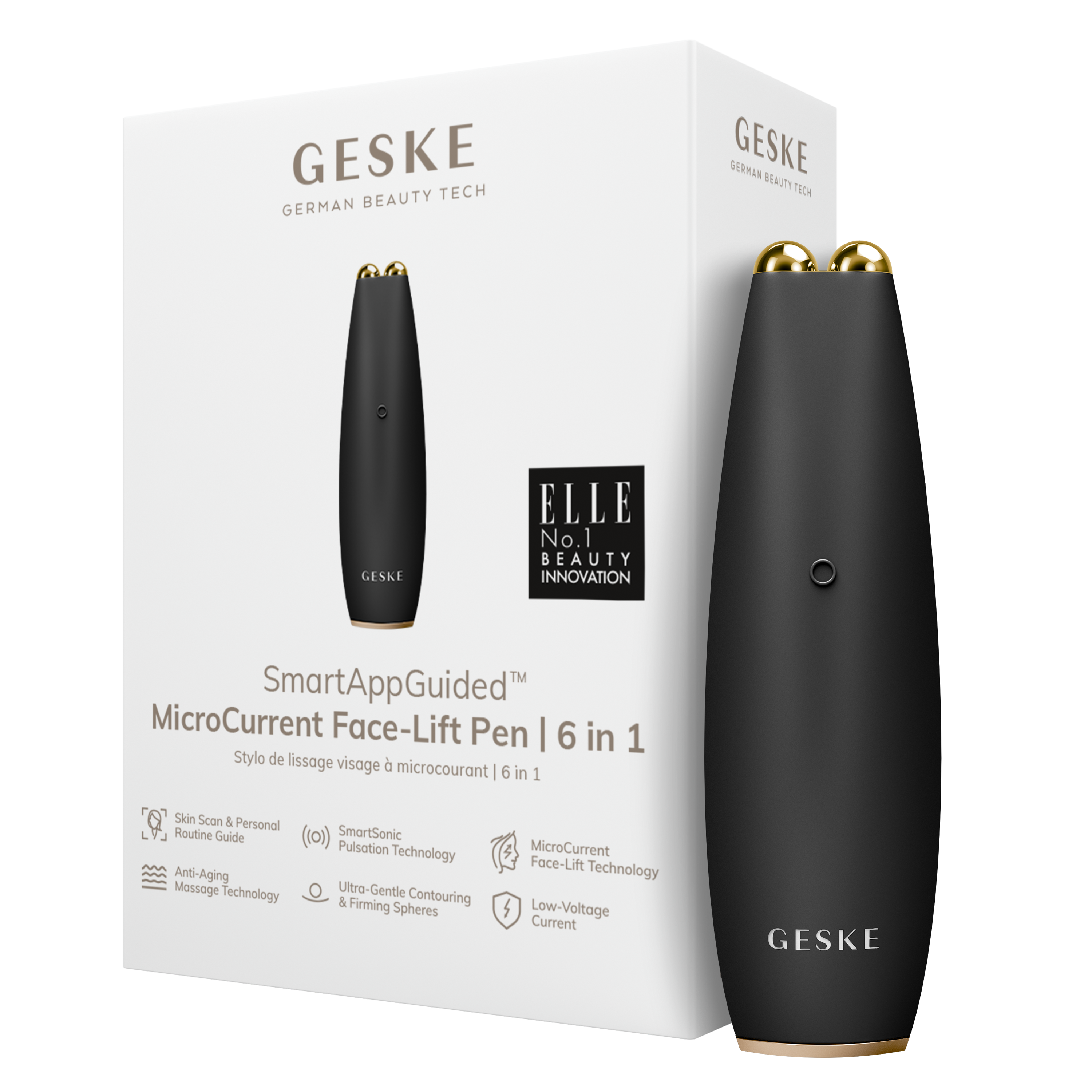 6合1微電流面部提升儀筆（灰色)