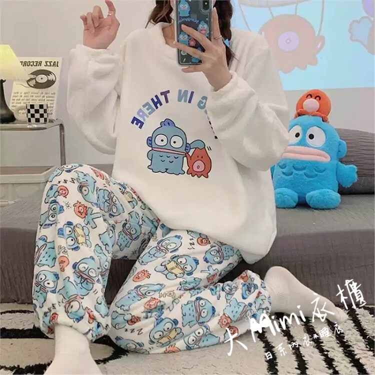 🔥暖呼呼系列-漢頓醜魚法蘭絨睡衣