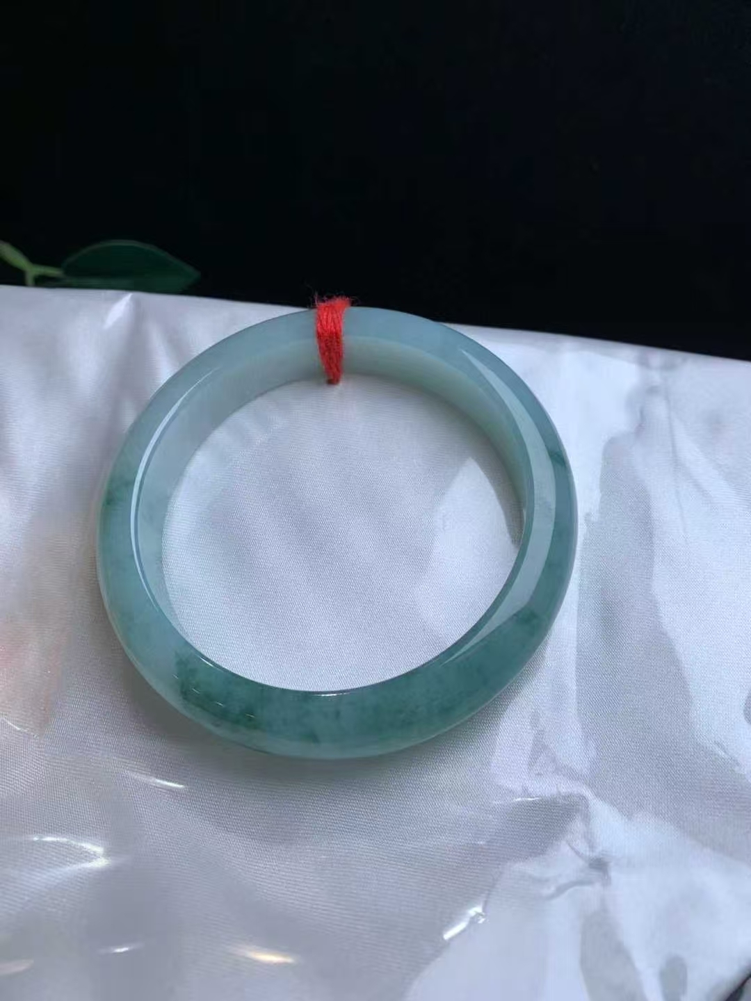 1024335 57mm飄花翡翠手鐲 (56-58)