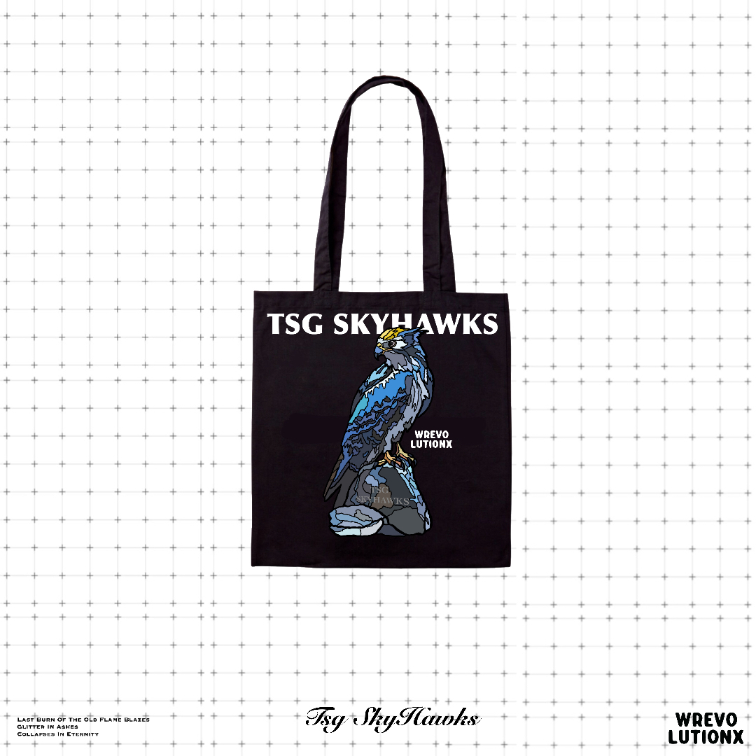 藍色老鷹水洗帆布袋