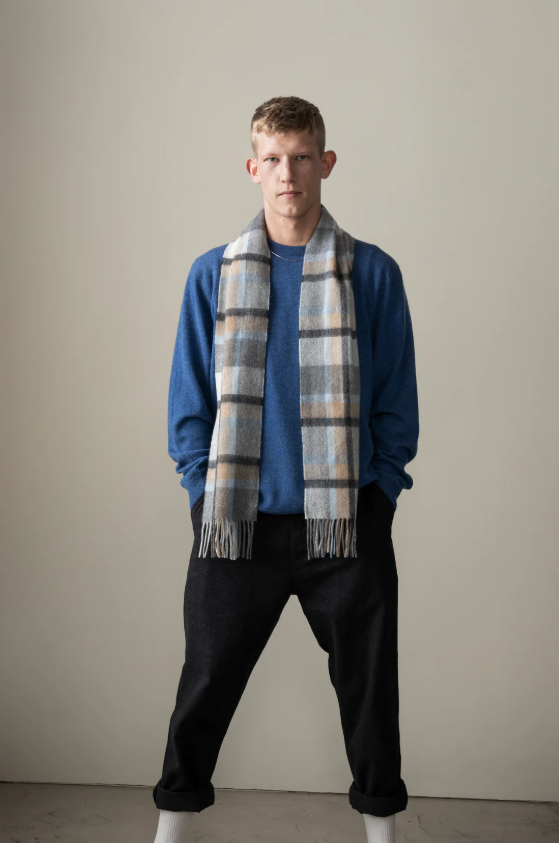 【直播】Kiltane LL110315 Princeton Check 100% Lambswool 圍巾