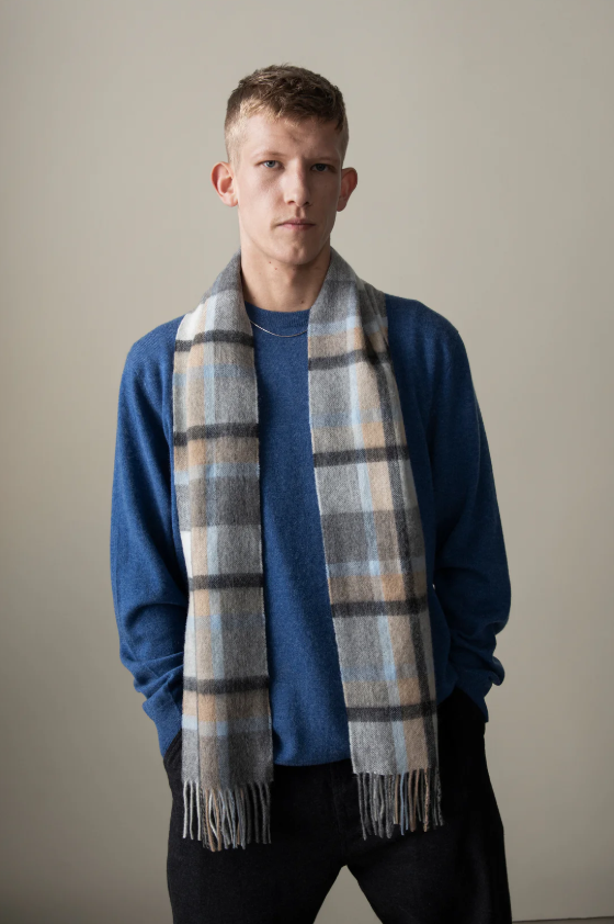 【直播】Kiltane LL110315 Princeton Check 100% Lambswool 圍巾