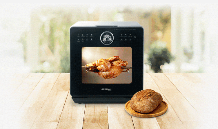 德國寶, German Pool, 迷你多功能氣炸蒸烤焗爐, 氣炸鍋, 焗爐, 蒸爐, 廚房慳位