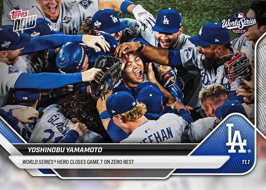 Yoshinobu Yamamoto 山本由伸 2025 MLB Topps NOW® - Card 925 世界冠軍G7
