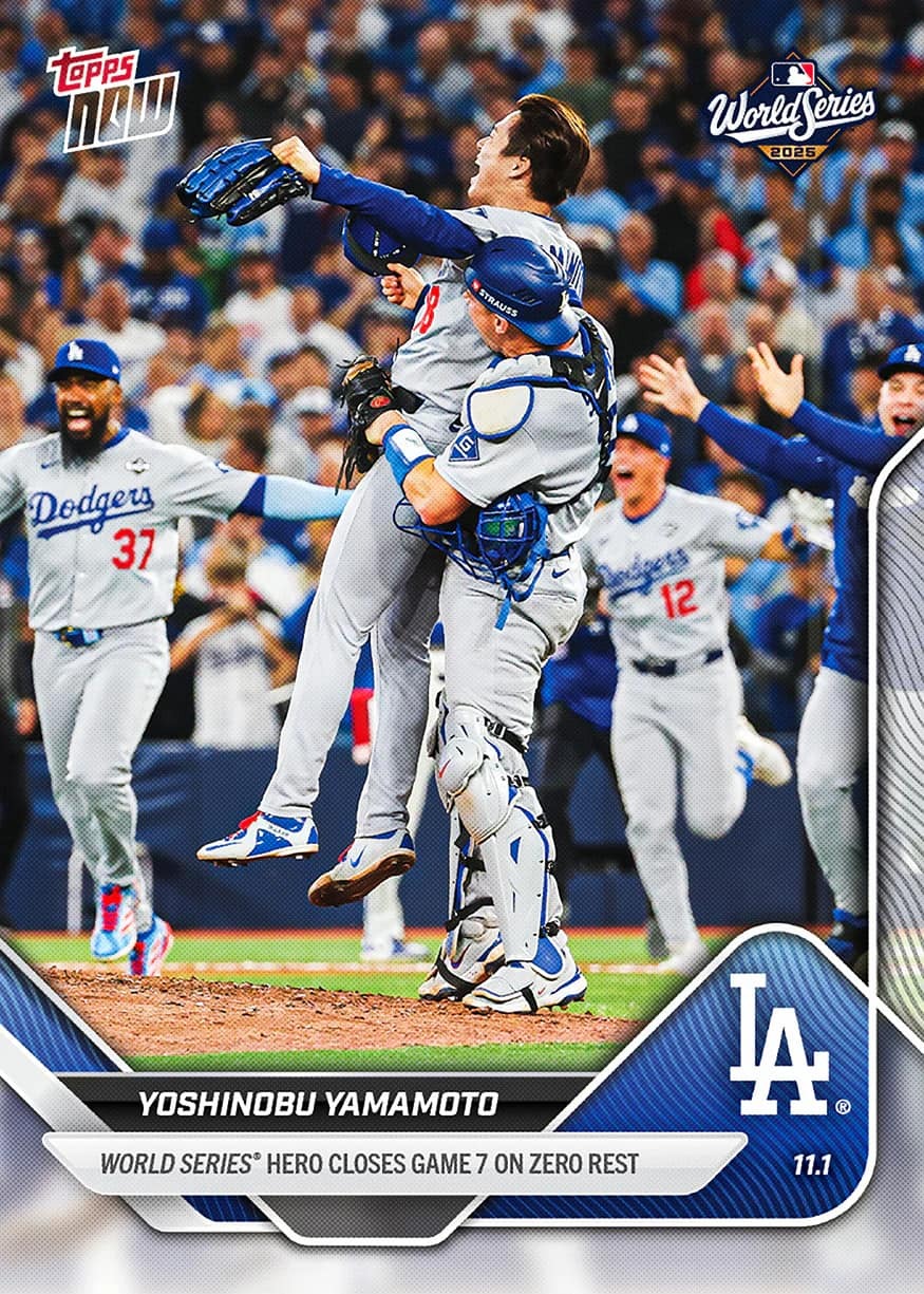 Yoshinobu Yamamoto 山本由伸 2025 MLB Topps NOW® - Card 925 世界冠軍G7