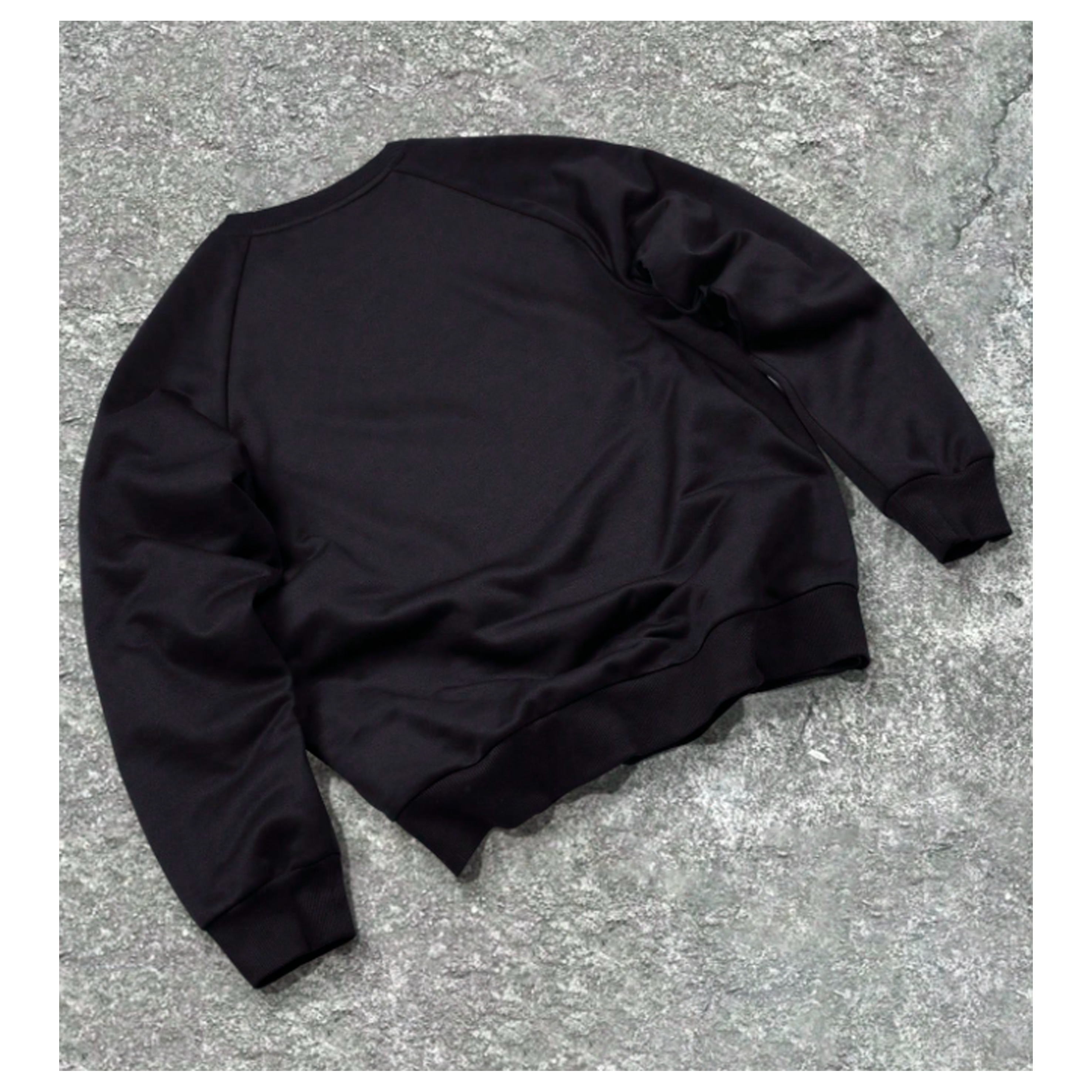 KADMAX大尺碼-幾何印花圓領長袖TEE〈KSMS2579〉