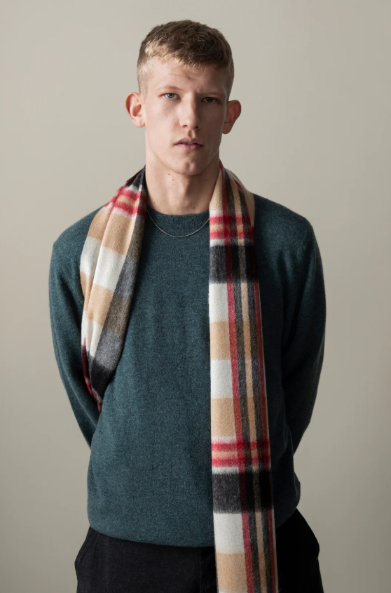 【現貨】Kiltane LL110317 Square Check 100% Lambswool 圍巾