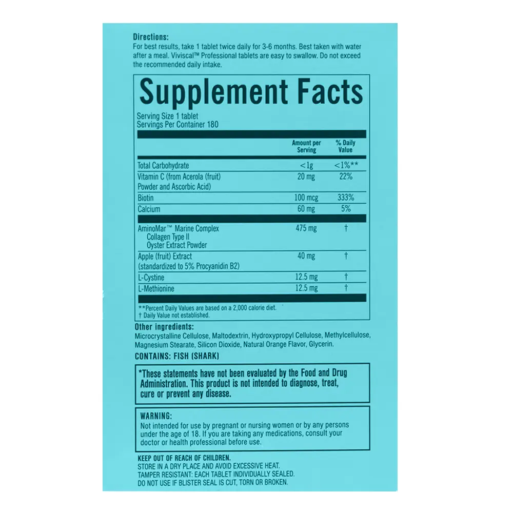 Viviscal PRO 頭髮補充錠 新包裝