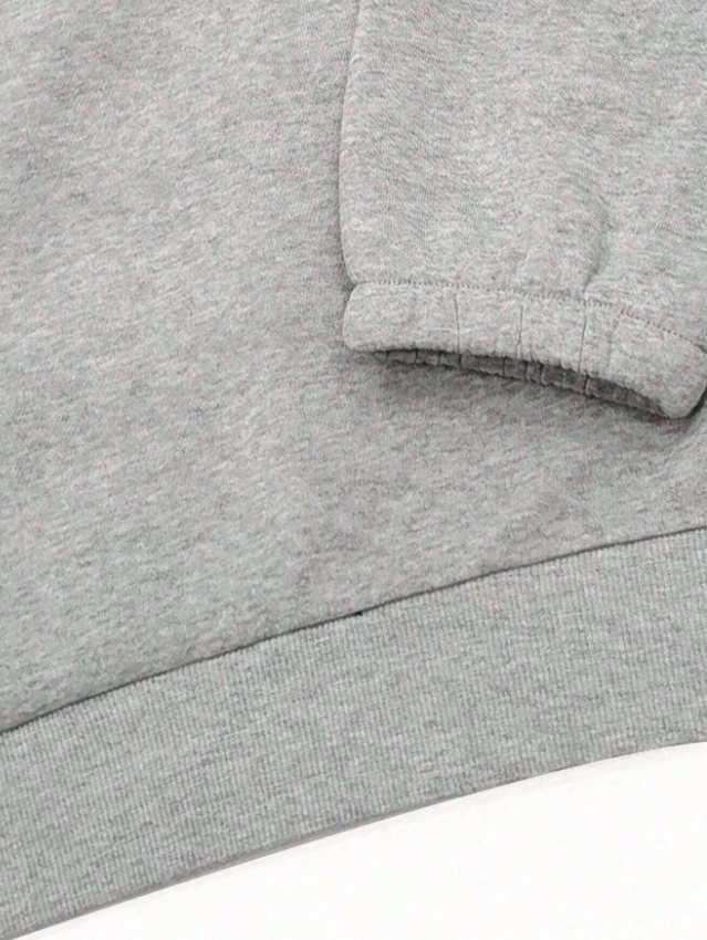 KADMAX大尺碼-素色秋冬拉鍊寬板長袖TEE〈KSMS2581〉