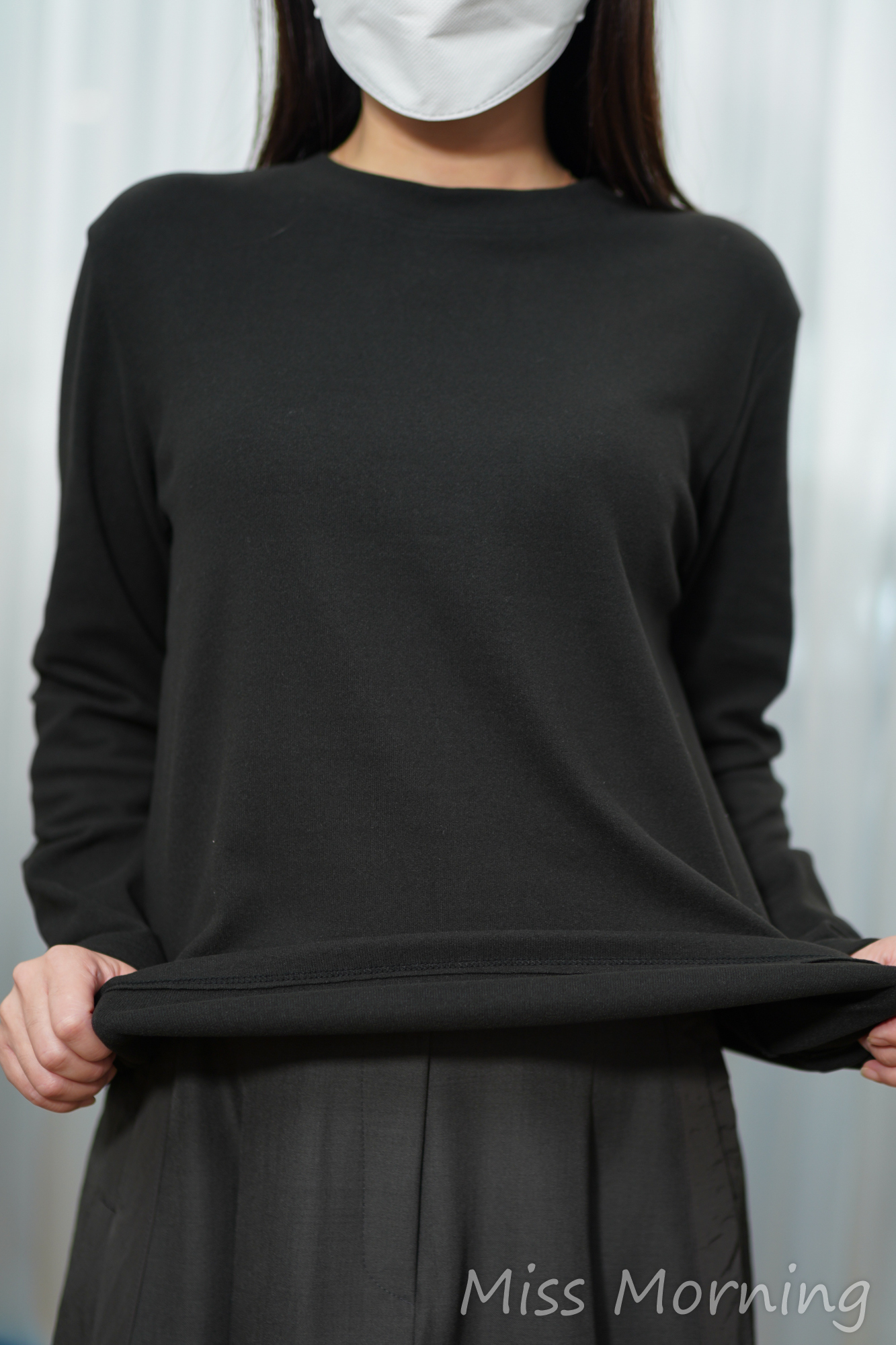 薄絨底淨色衫(14897)