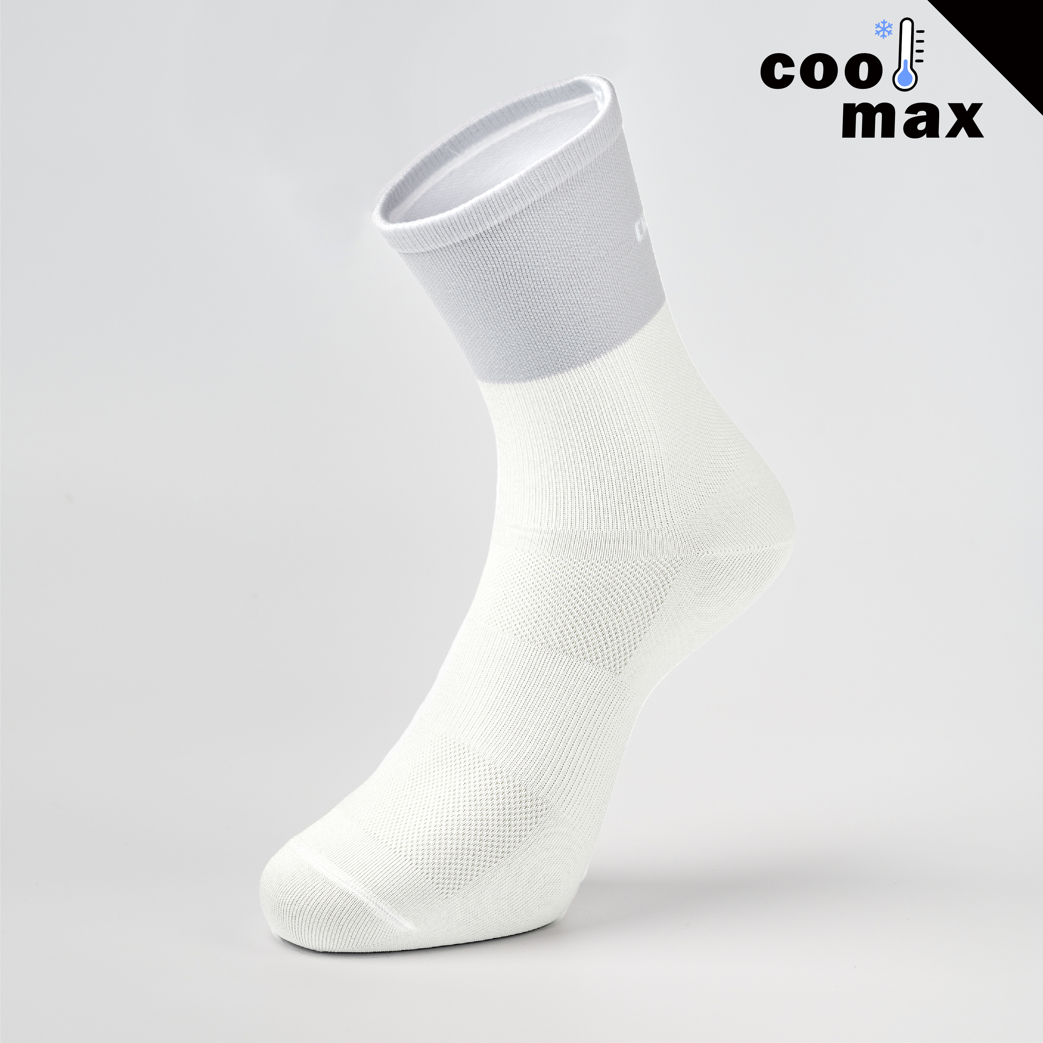 Deuce 機能自行車襪〈淺灰〉