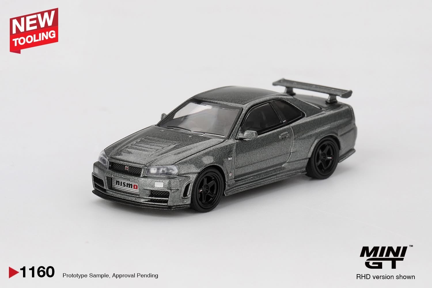 預訂 Pre-order - MiniGT 1160 Nissan Skyline GT-R Dark Metal Gray (NISMO BNR34 CRS Version)