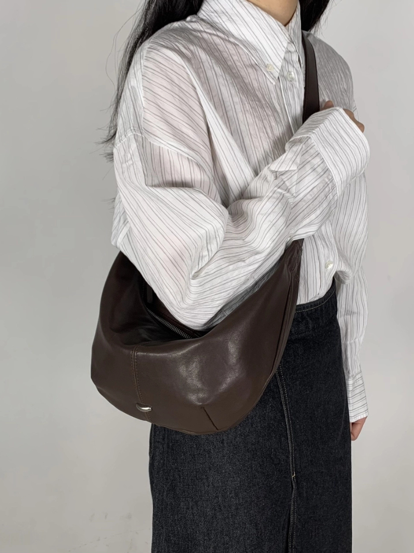 【 4/19收單 】Bucks & Leather Curve Mini頂級植鞣羊皮 迷你新月包