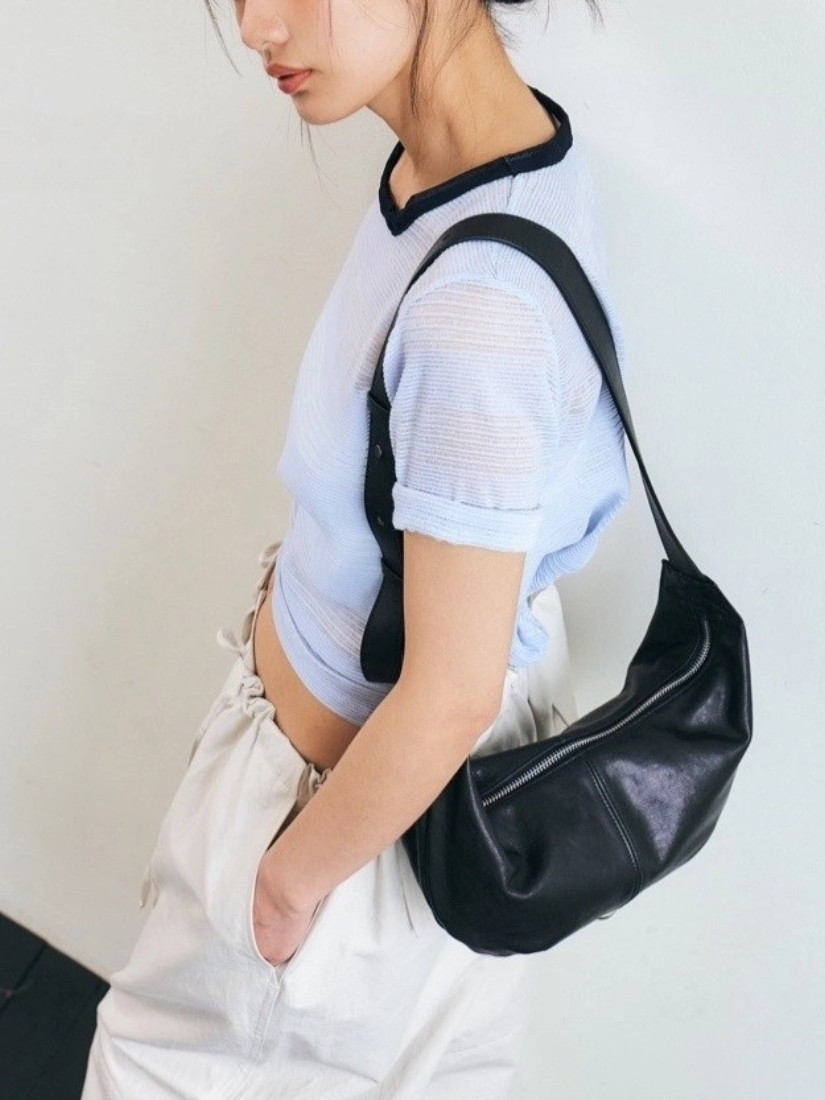 【 4/19收單 】Bucks & Leather Curve Mini頂級植鞣羊皮 迷你新月包