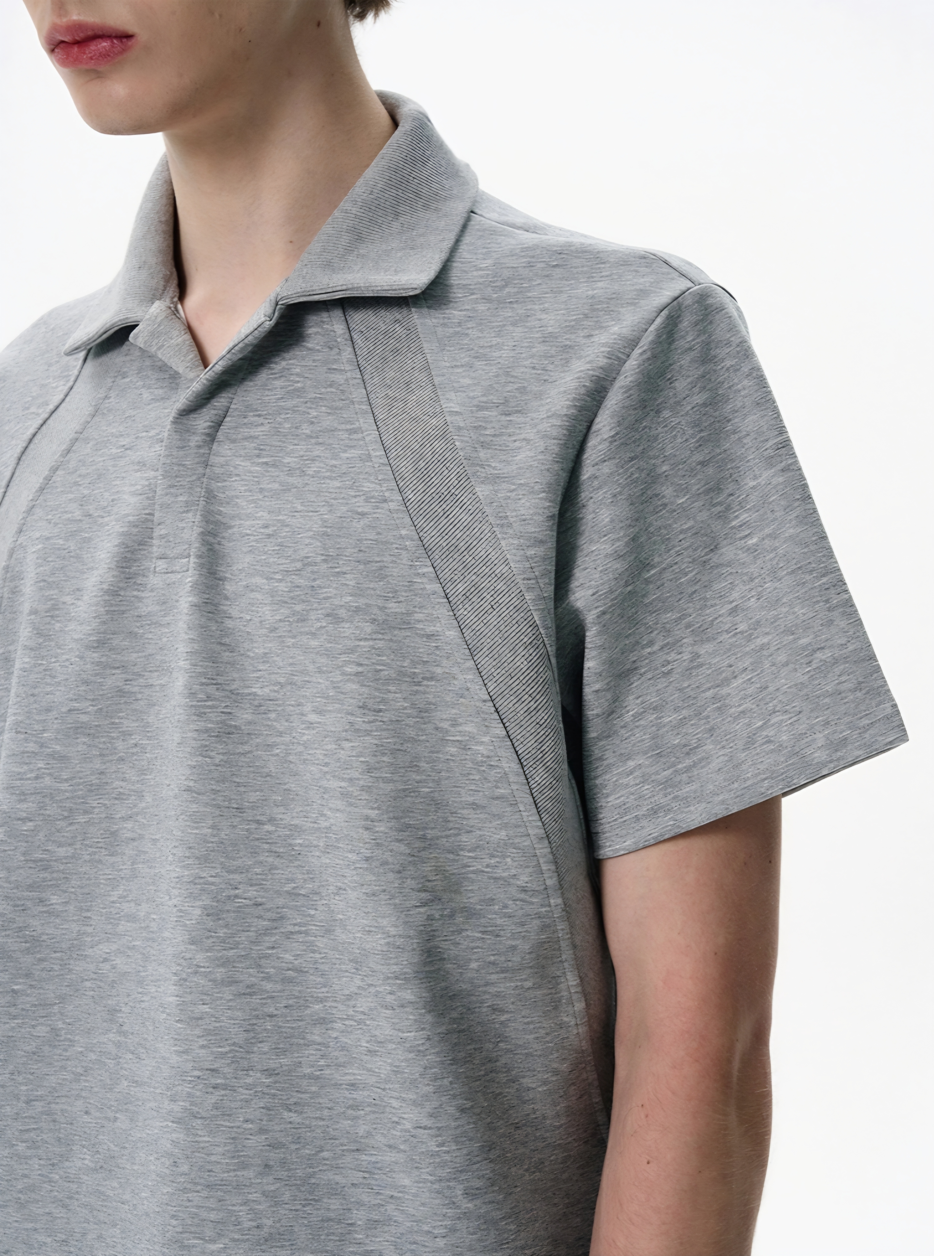 048. Raglan Sleeve Polo Shirt