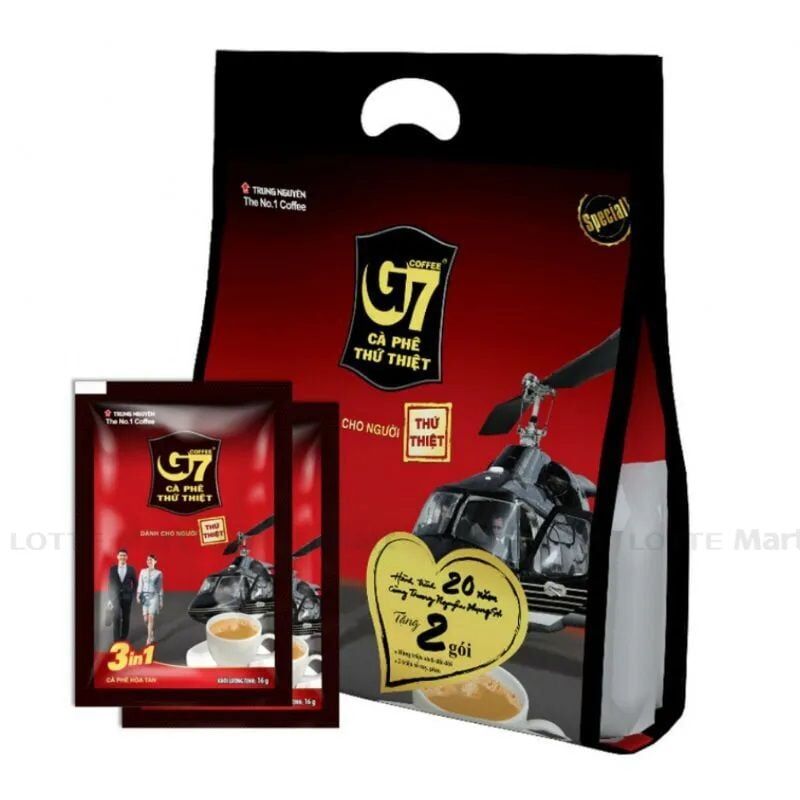 G7 3-in-1 Instant Coffee, 50 Sachets x 16g