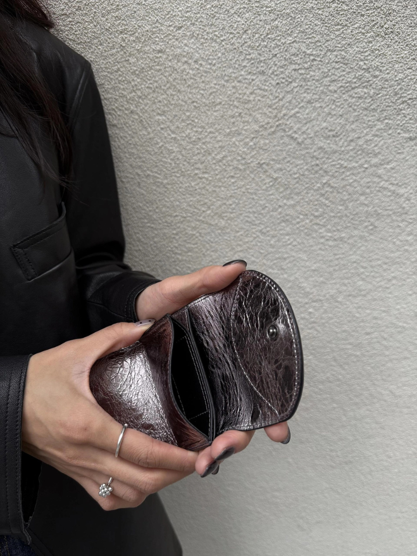 【 4/19收單 】｜Bucks & Leather Compact Wallet 水洗牛皮迷你錢包