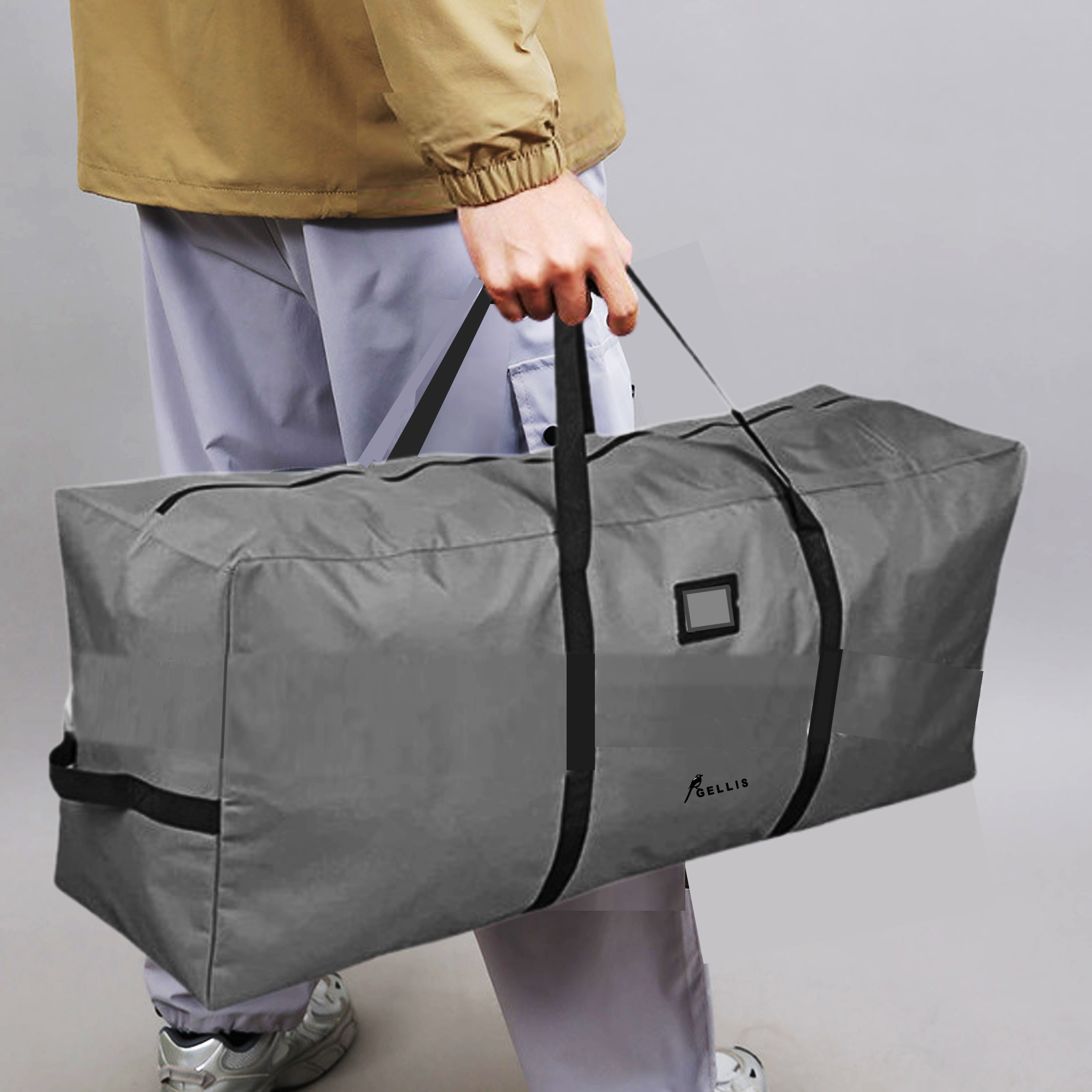 工裝防水收納袋(中) 160X43X33cm 床墊提袋收納袋 棉被提袋收納袋 衣服收納袋 搬家好物