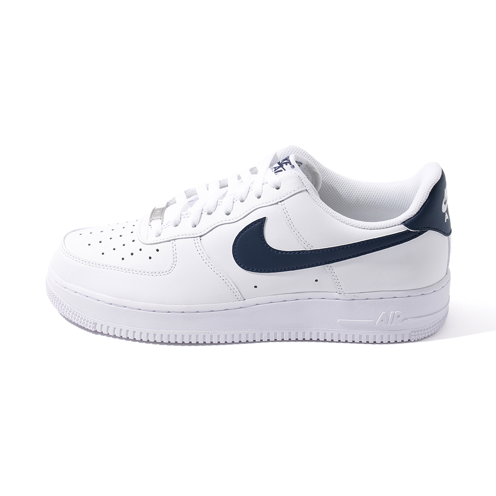 Nike Air Force 1'07 男鞋 白藍色 復古 百搭 皮革 AF1 休閒鞋 FJ4146-119