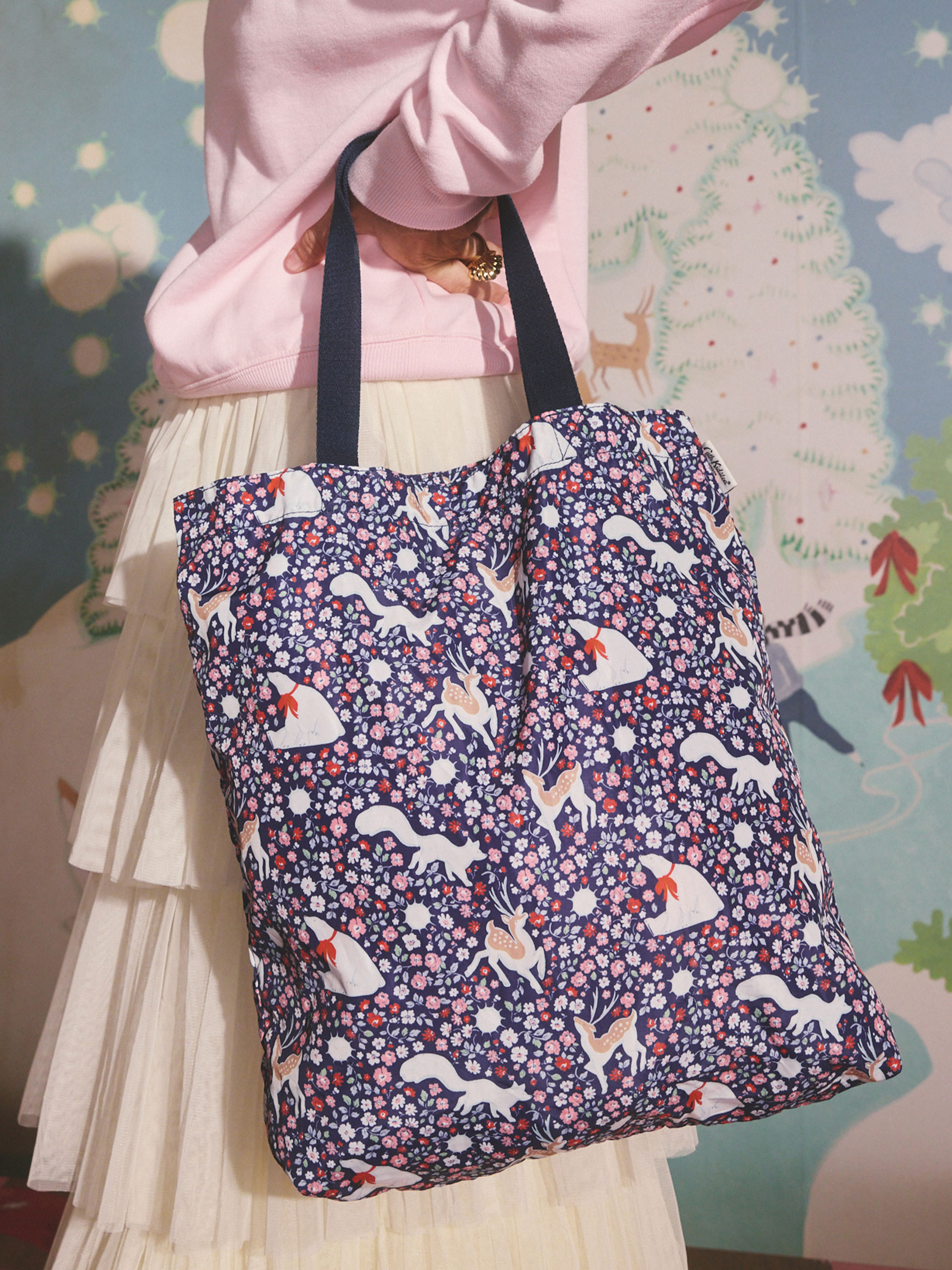 Polar Ditsy 釘釦式口袋折疊購物袋