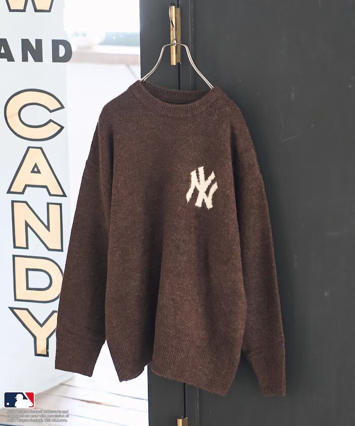 MLB x FREAK'S STORE 印花LOGO 圓領針織毛衣 五色