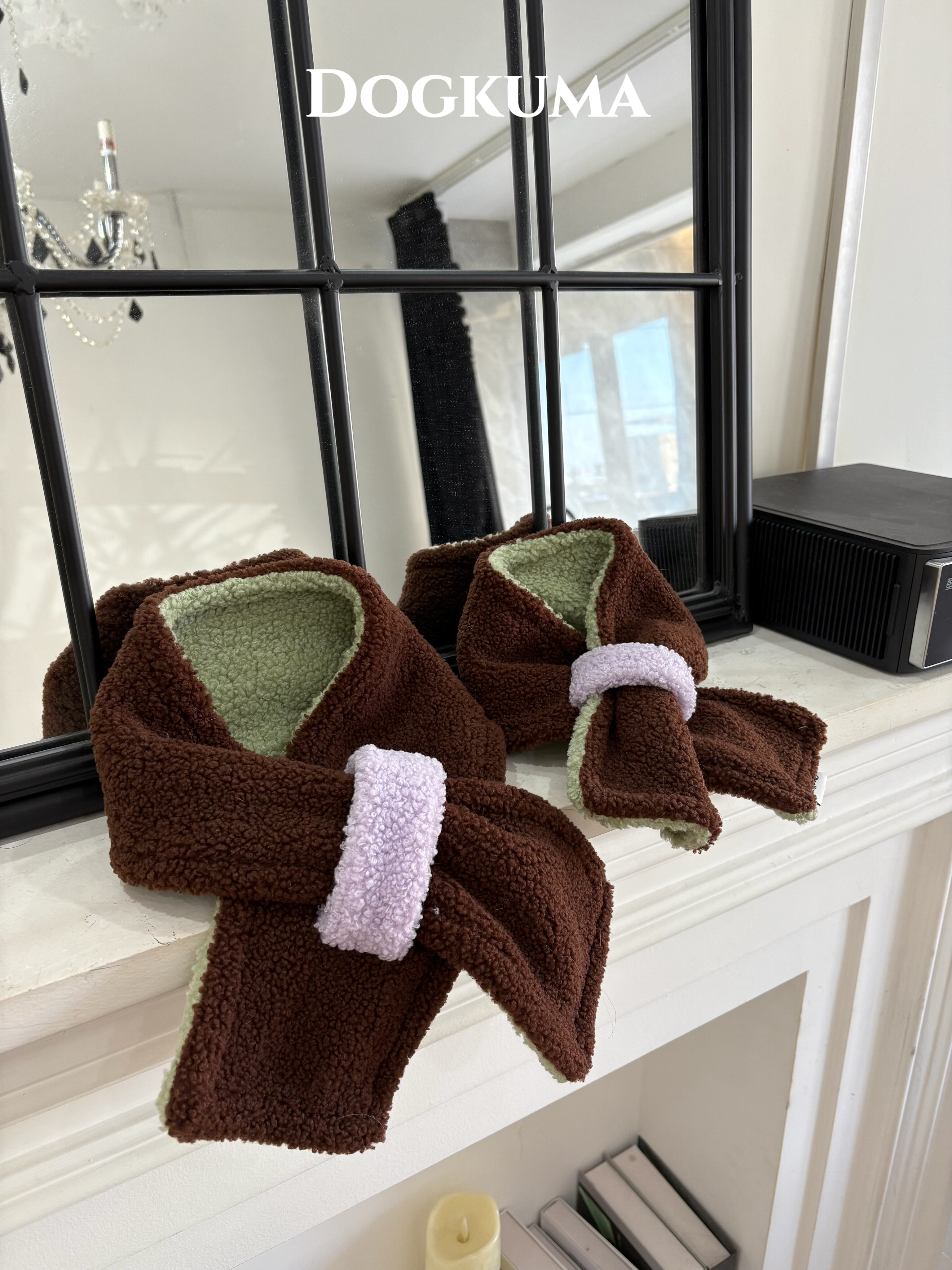 DOGKUMA - 可麗露配色親子圍巾（寵物款）『預購』