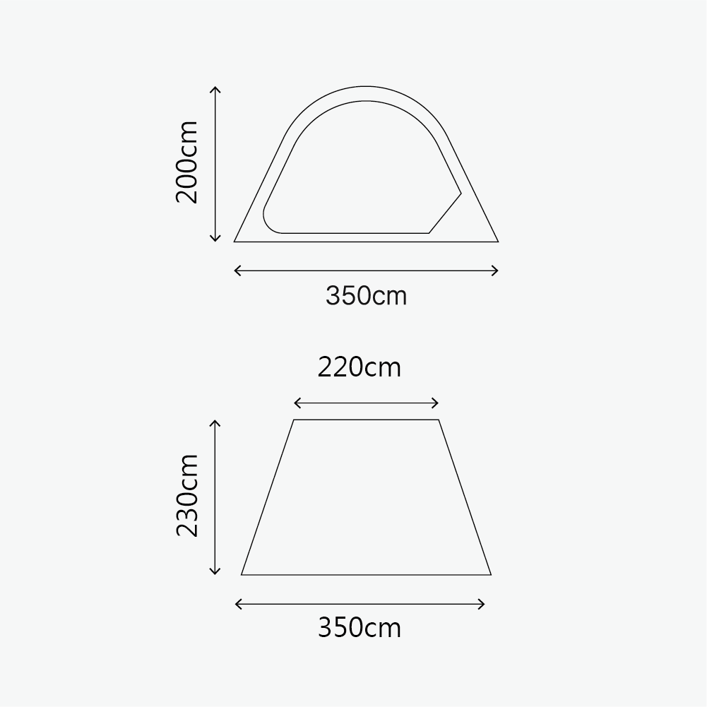 【URBANSIDE】甲龍圓頂帳內帳含內帳地布