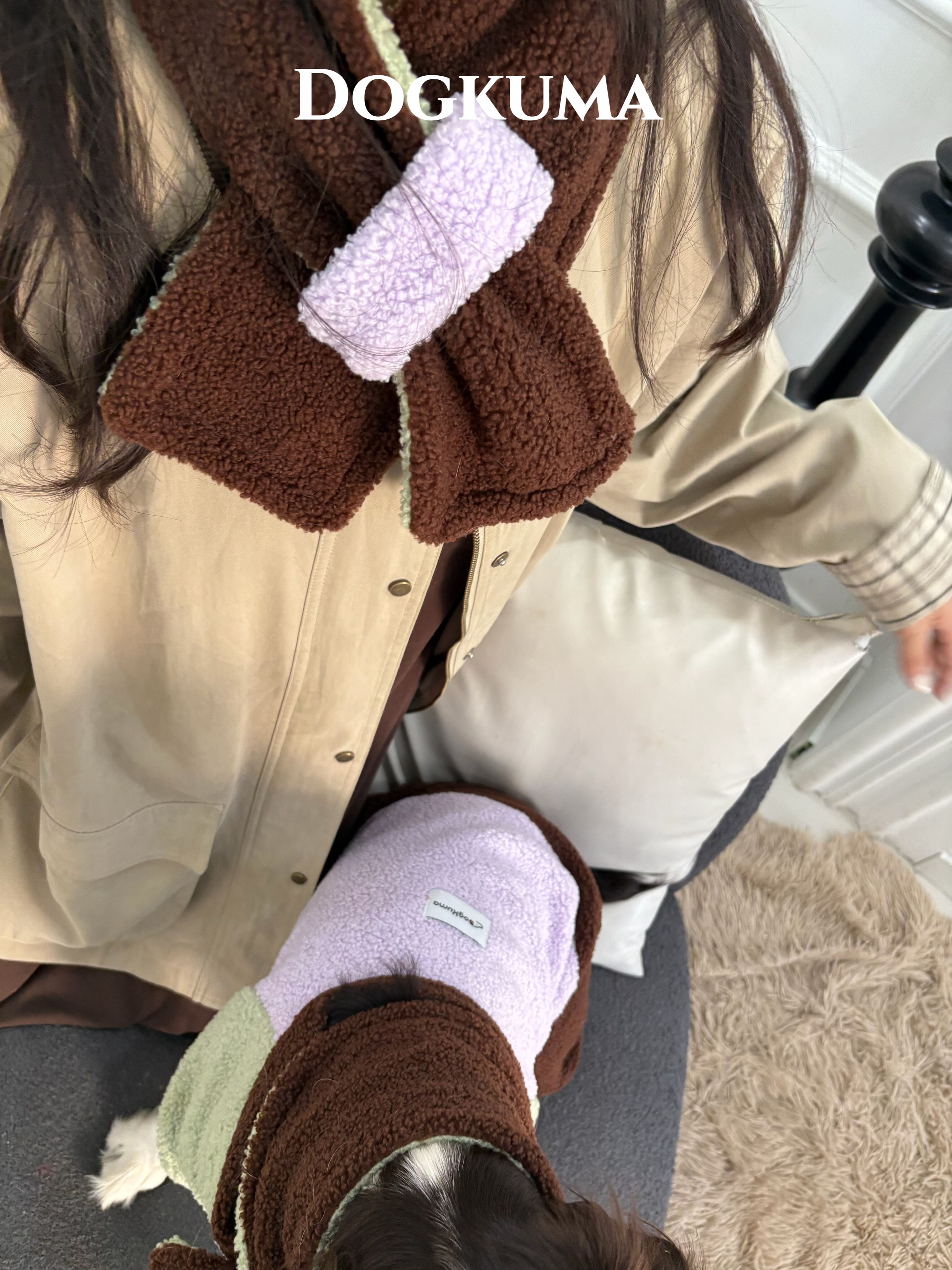 DOGKUMA - 可麗露配色親子圍巾（家長款）『預購』