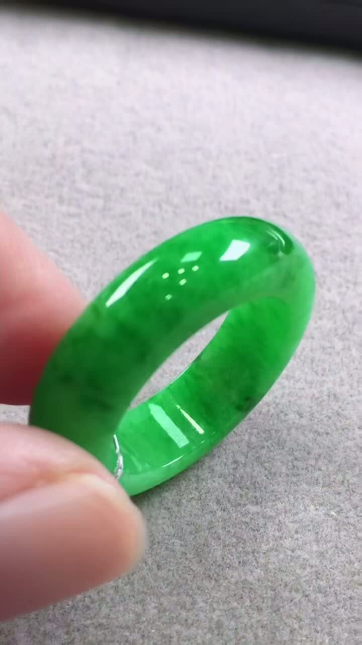翡翠玉戒指,天然翡翠A玉, 緬甸玉, Jade, Jadeite