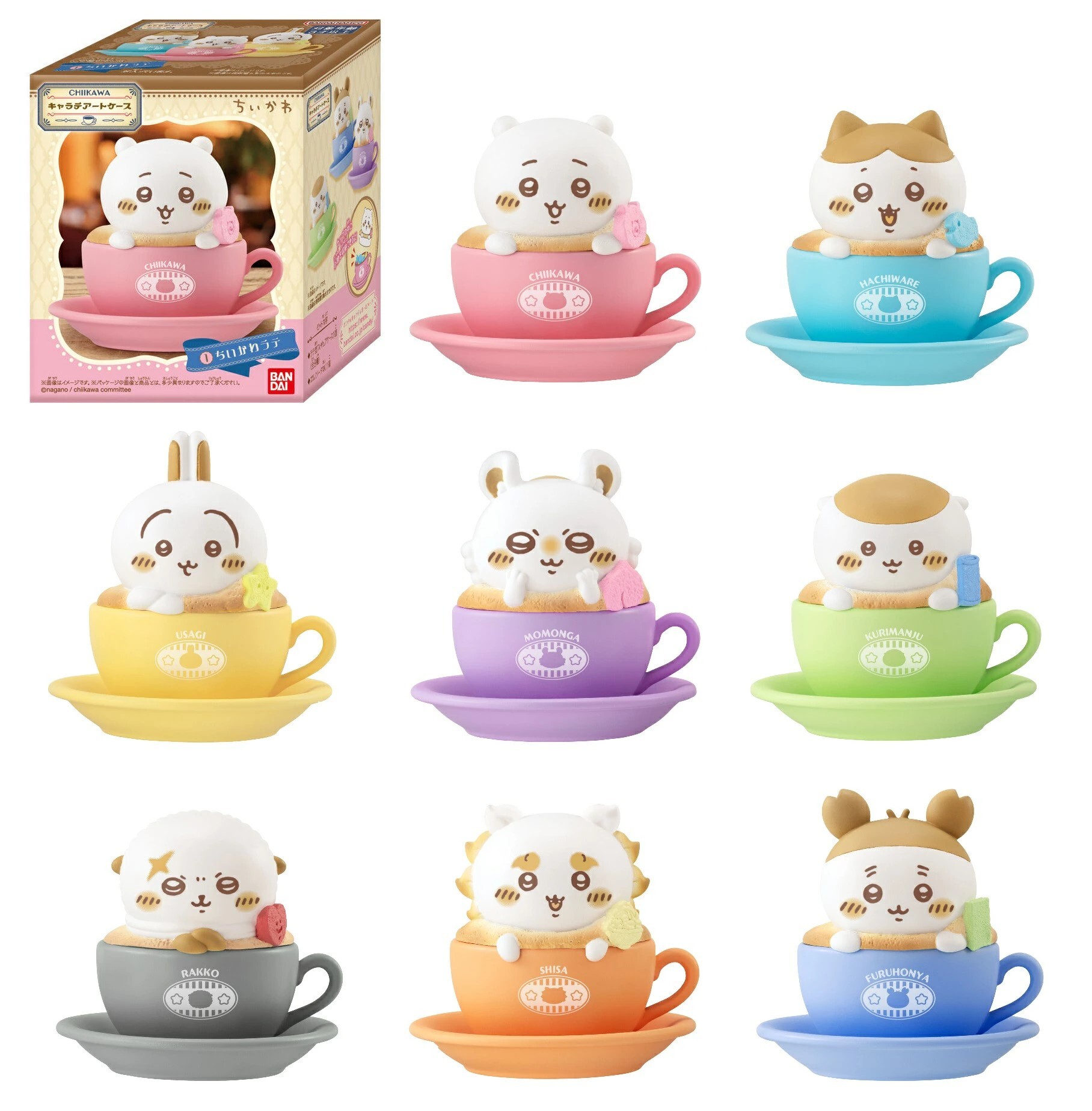 KTQ STORE ‧ Chiikawa 吉伊卡哇 食玩系列 吉伊卡哇馬克杯造型 一組8件