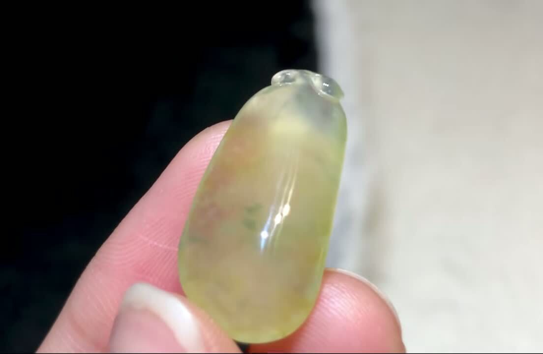 翡翠黃翡福瓜,天然翡翠A玉, 緬甸玉, Jade, Jadeite