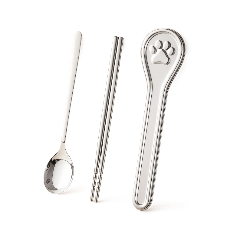 304不鏽鋼貓爪餐具組-E22