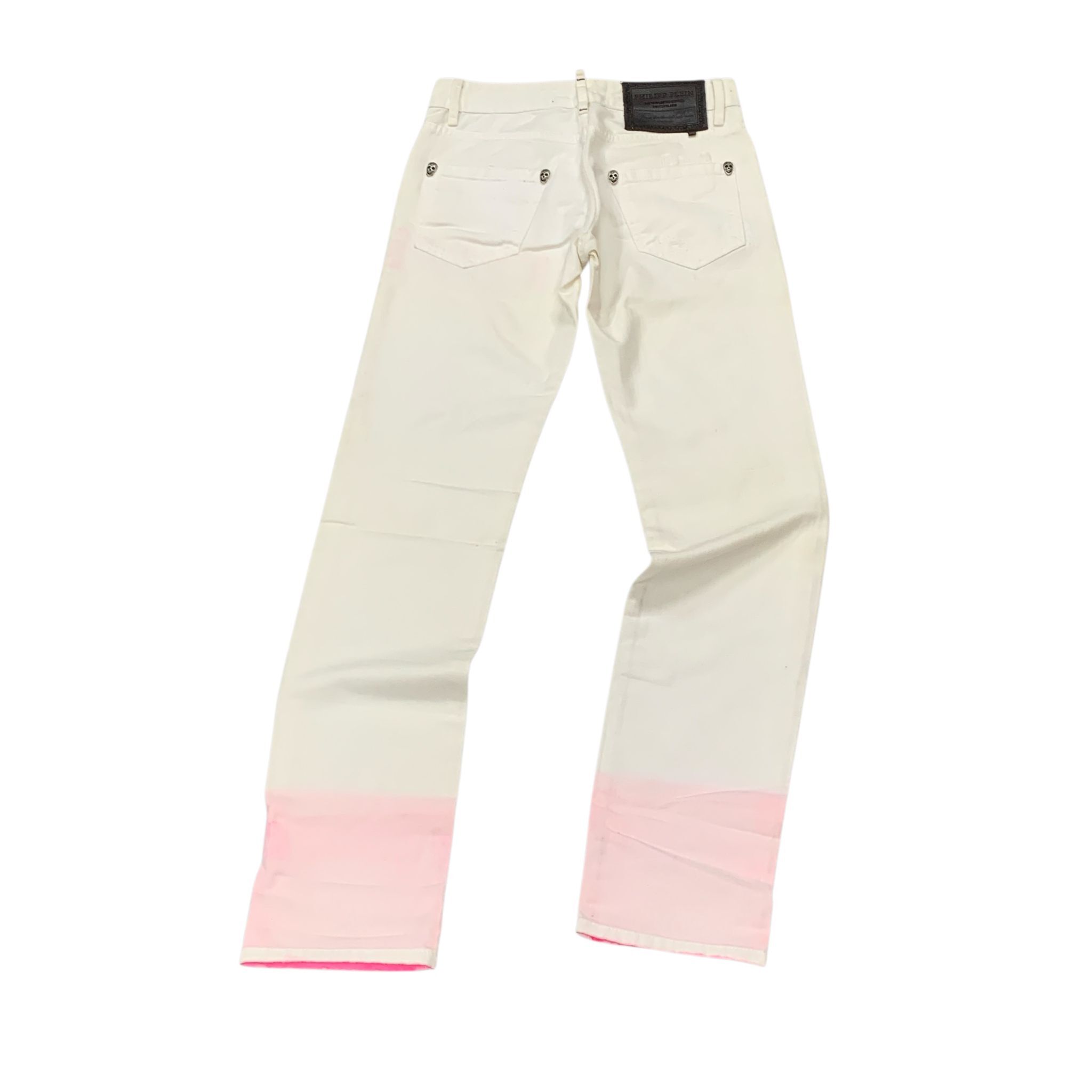 限時清倉價!!!全新PHILIPP PLEIN 白色牛仔褲 29碼 SS13 HM5050 01SW#BRAND NEW #香榭站正品