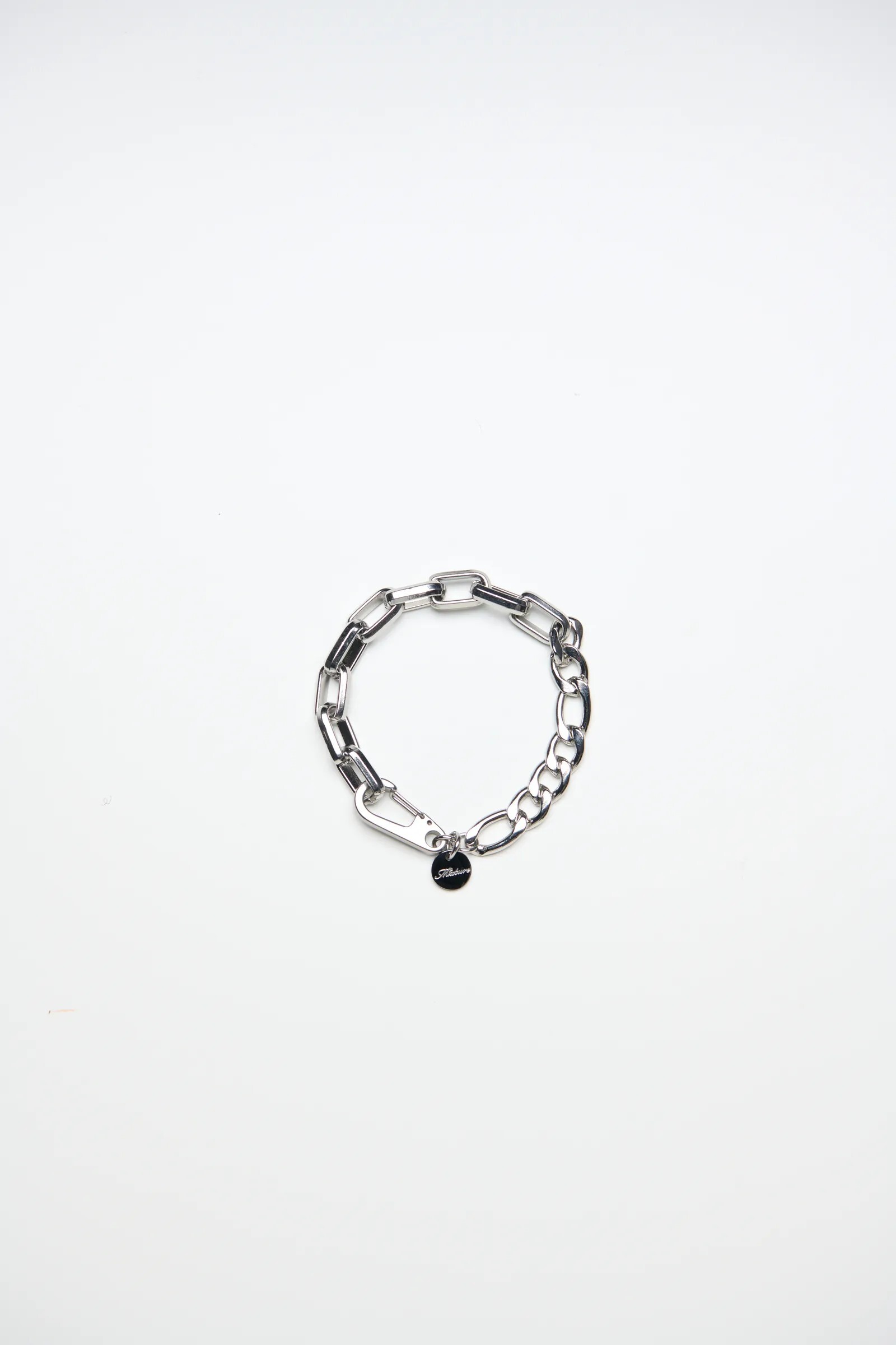 MIXTURE MB026 純鋼 古巴 扁鏈 拼接 長方形鏈 手鍊