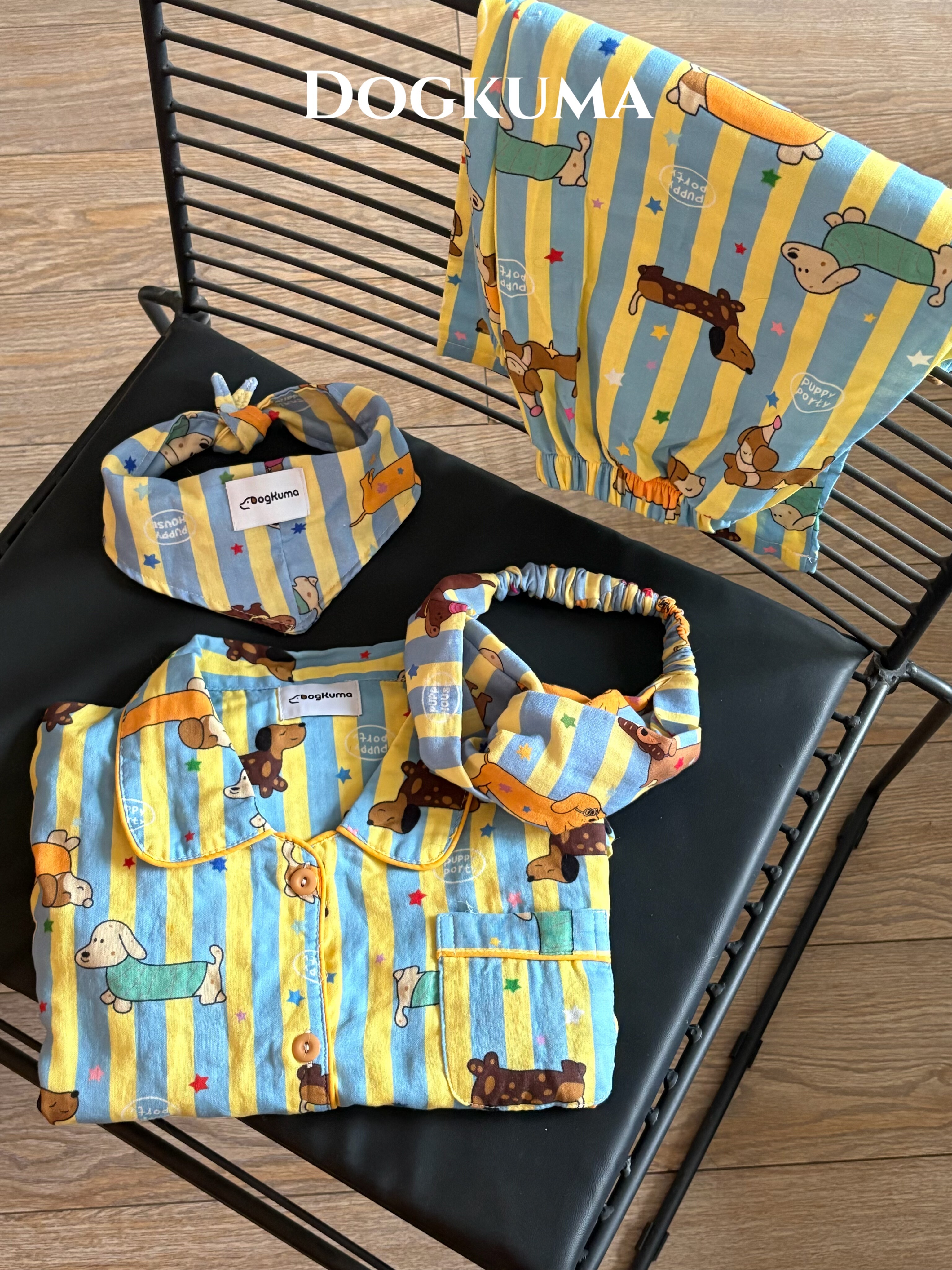 DOGKUMA - 狗狗印花領巾（寵物款）