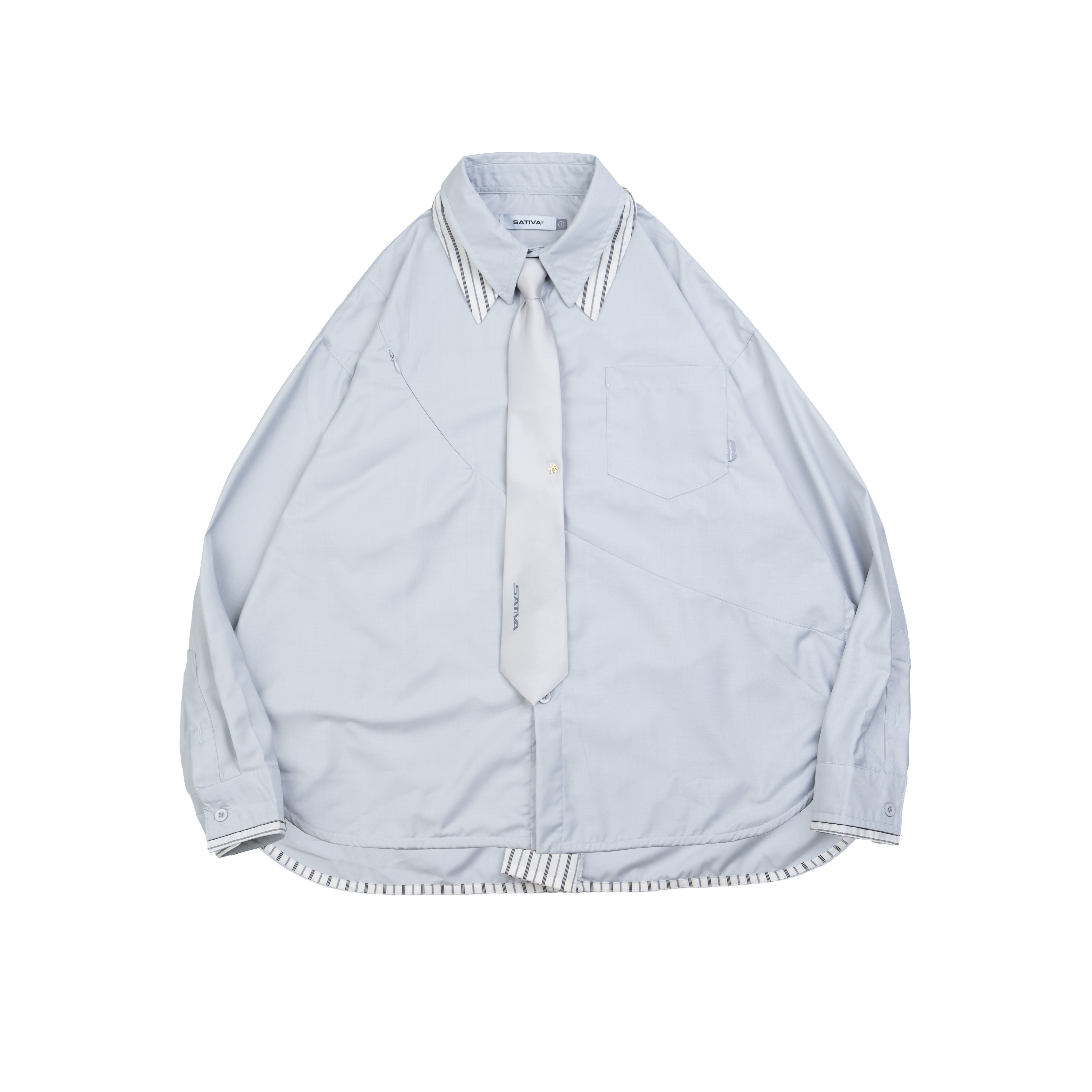 H.BK-04 “Ceremonial” Pockets Shirt - Grey