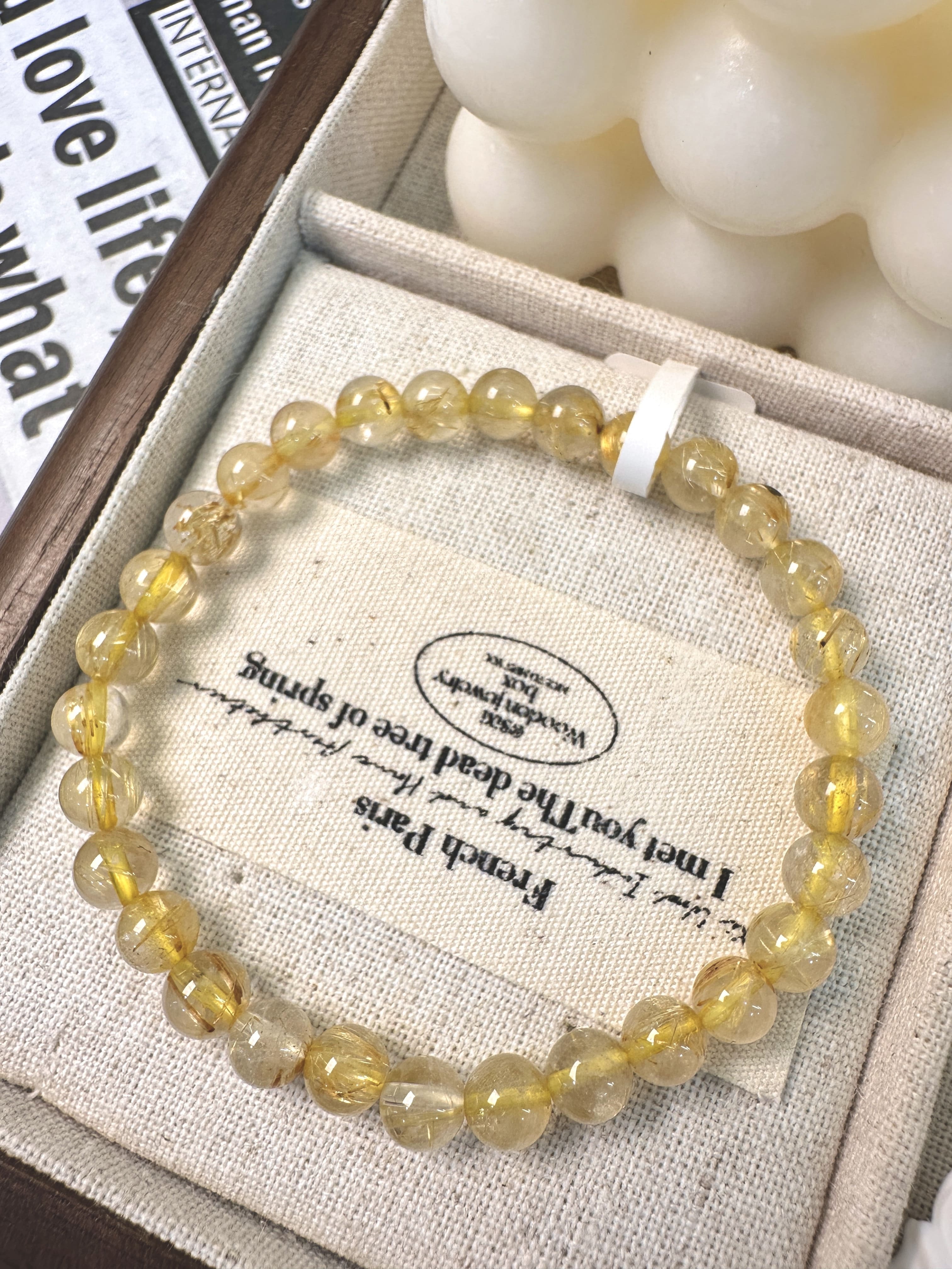 鈦晶手串6mm｜招財聚氣・事業防護之石