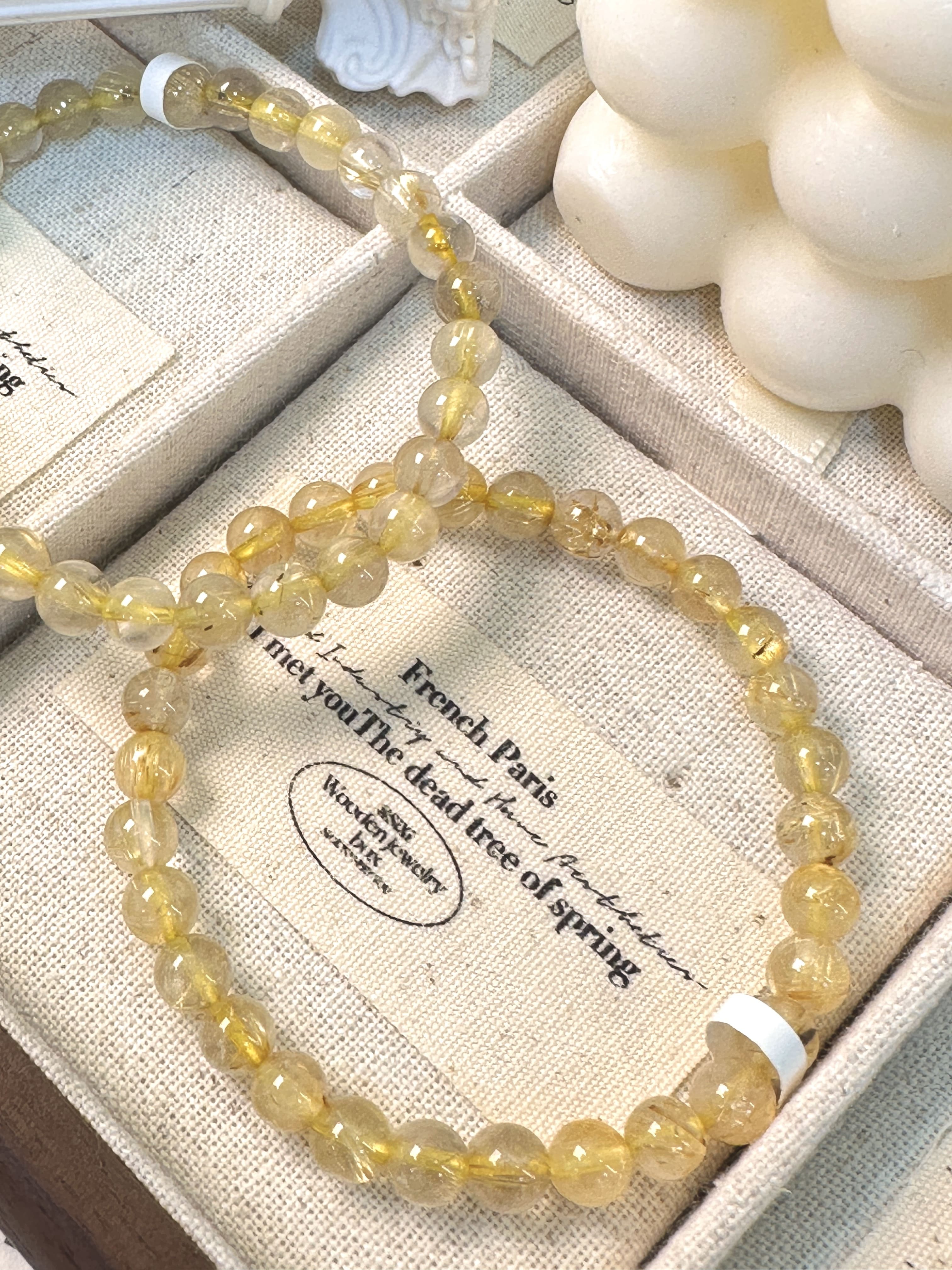 鈦晶手串6mm｜招財聚氣・事業防護之石