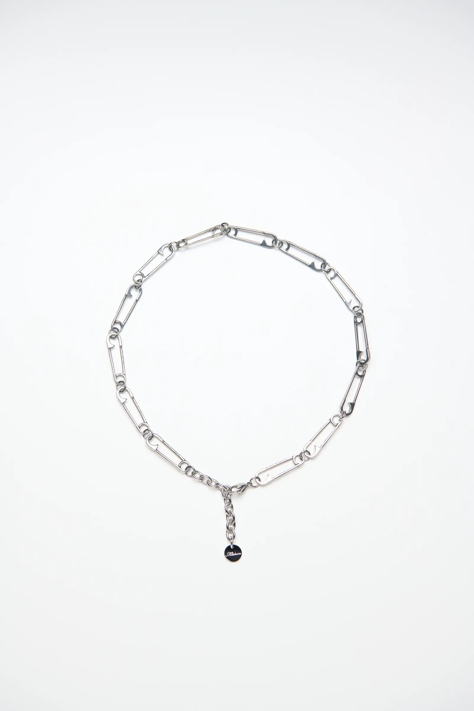 MIXTURE MN036 輕型 純鋼 安全 別針型 項鍊