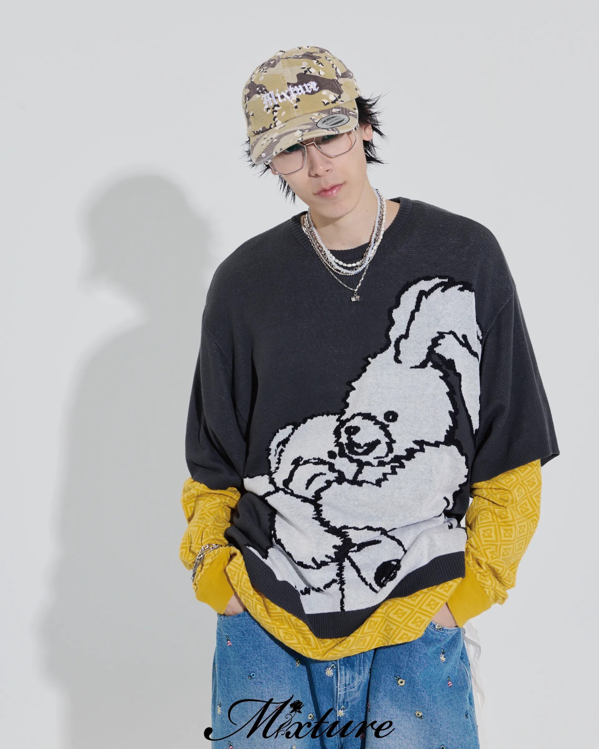 MIXTURE MN036 輕型 純鋼 安全 別針型 項鍊