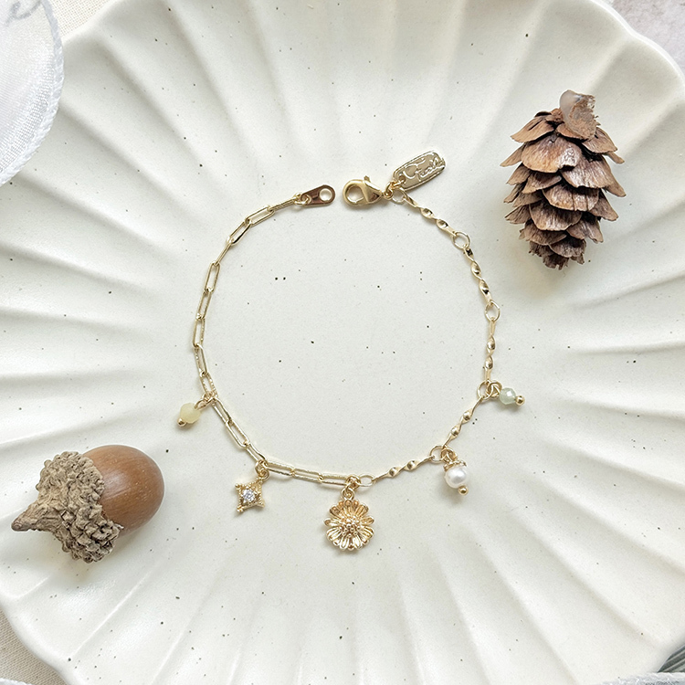 生日花 • 拾月貳捌 • 金盞花 – 多寶石 – 手鍊