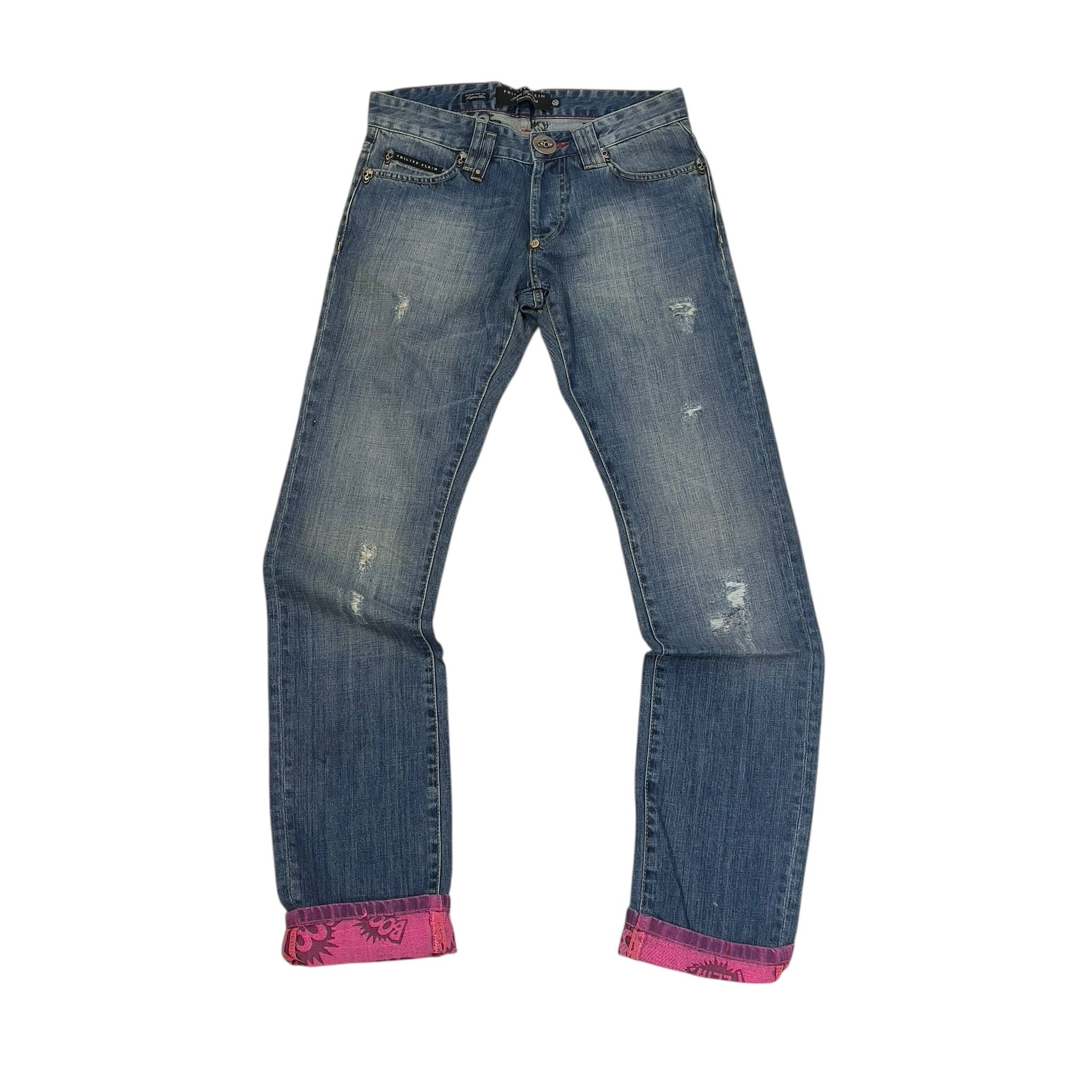 限時清倉價!!!全新PHILIPP PLEIN 洗水藍牛仔褲 28碼 SS13 HM5052#BRAND NEW #香榭站正品