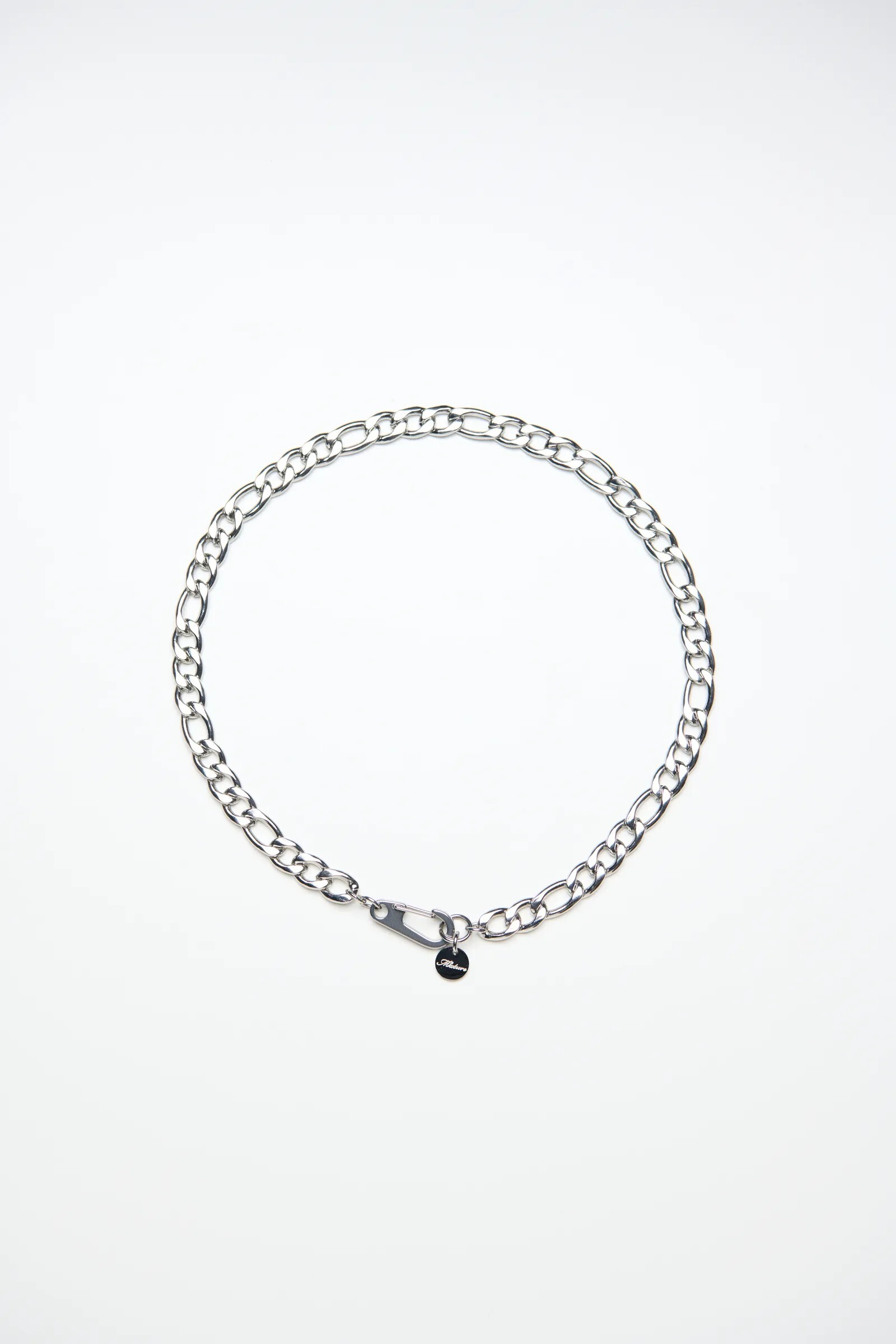 MIXTURE MN038 9MM 純鋼 扁古巴 彈簧扣 項鍊