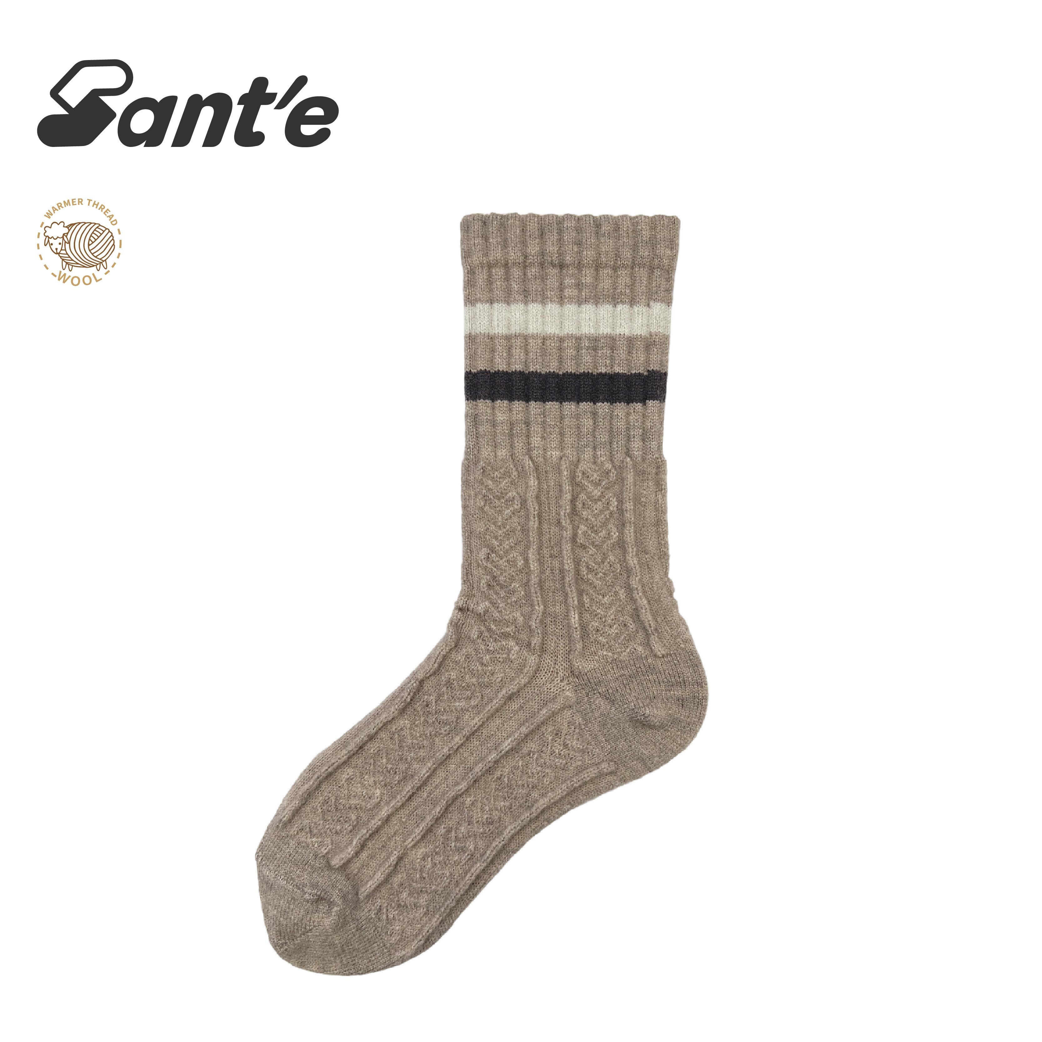 Santé 台灣 編織中筒羊絨襪 女款 (5色) 44SA5001