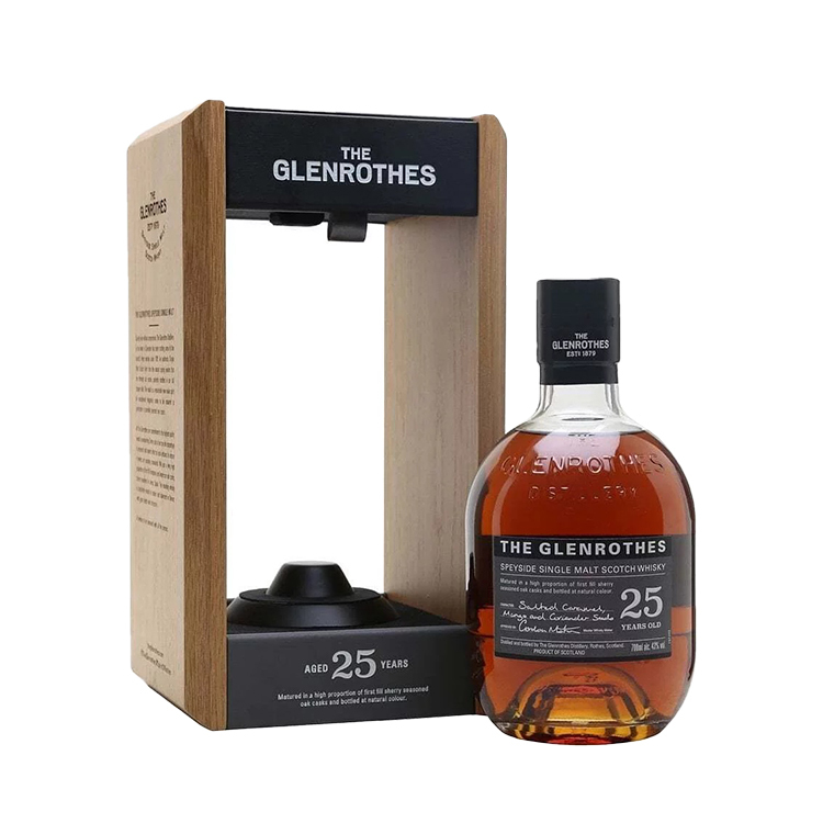 Glenrothes 25 Years Old Speyside Single Malt Scotch Whisky 格蘭露斯25年單一純麥威士忌 700ml (木盒)