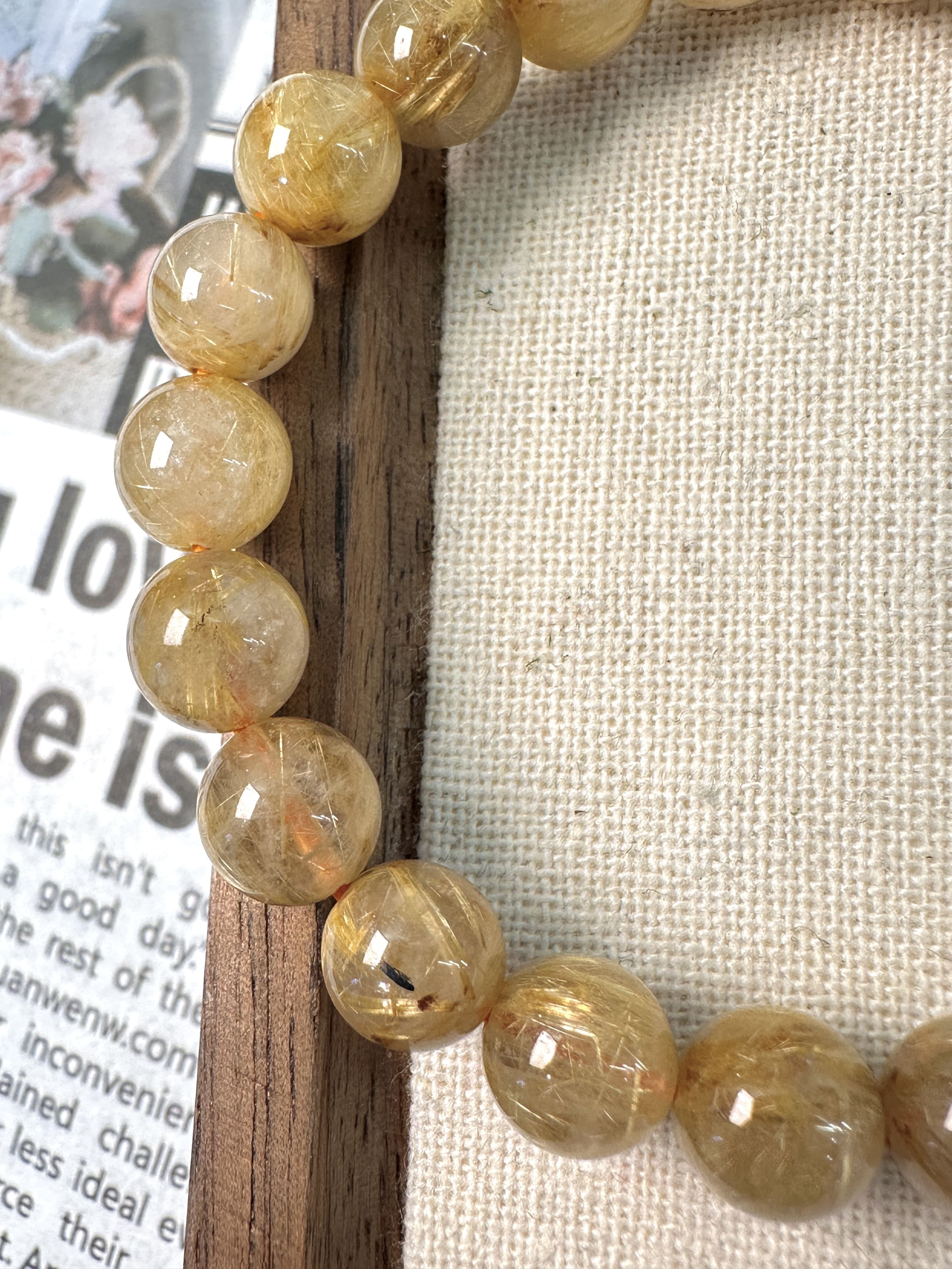 鈦晶手串9mm+｜招財聚氣・事業防護之石鈦晶