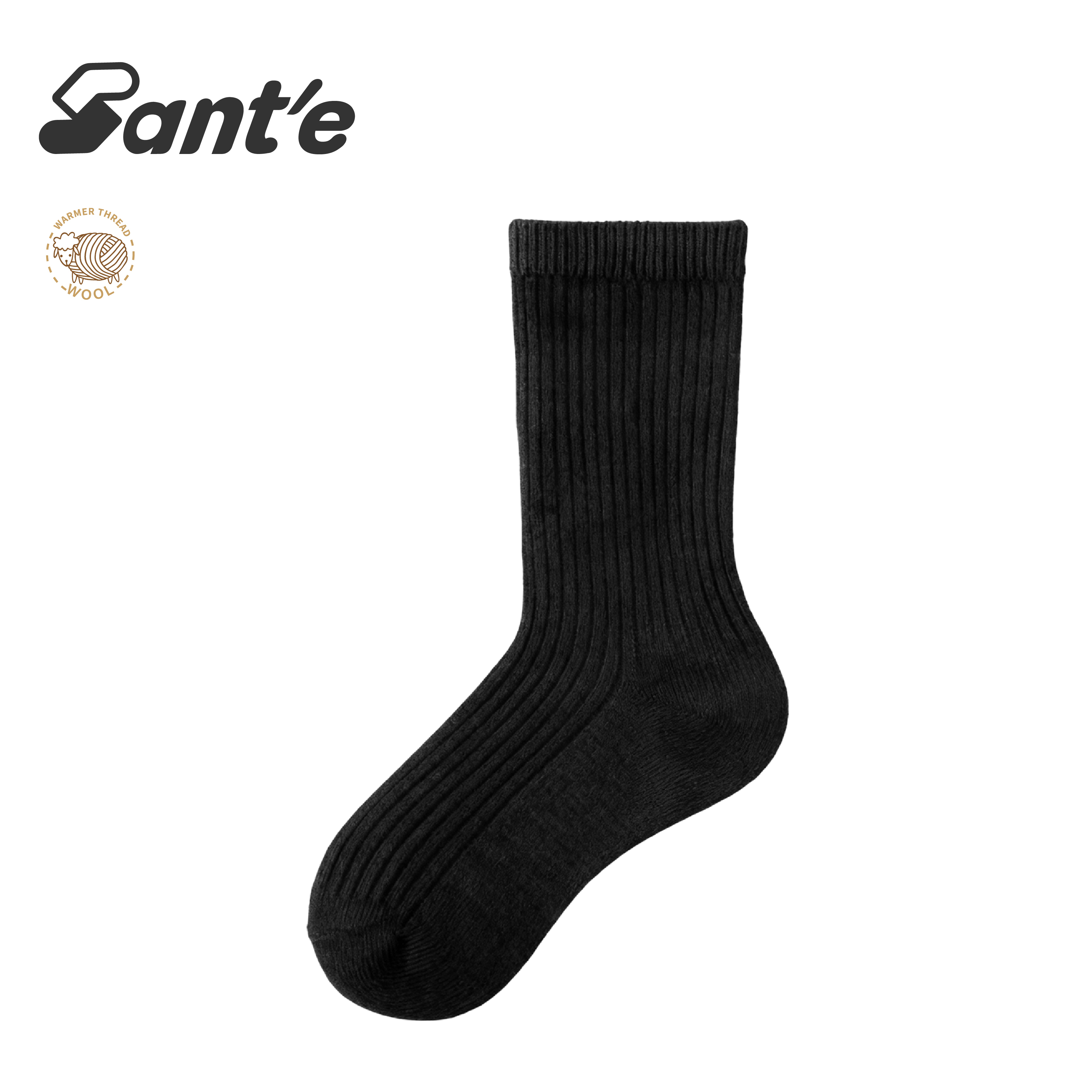 Santé 台灣 暖栗中筒羊毛襪 女款 (5色) 44SA2274