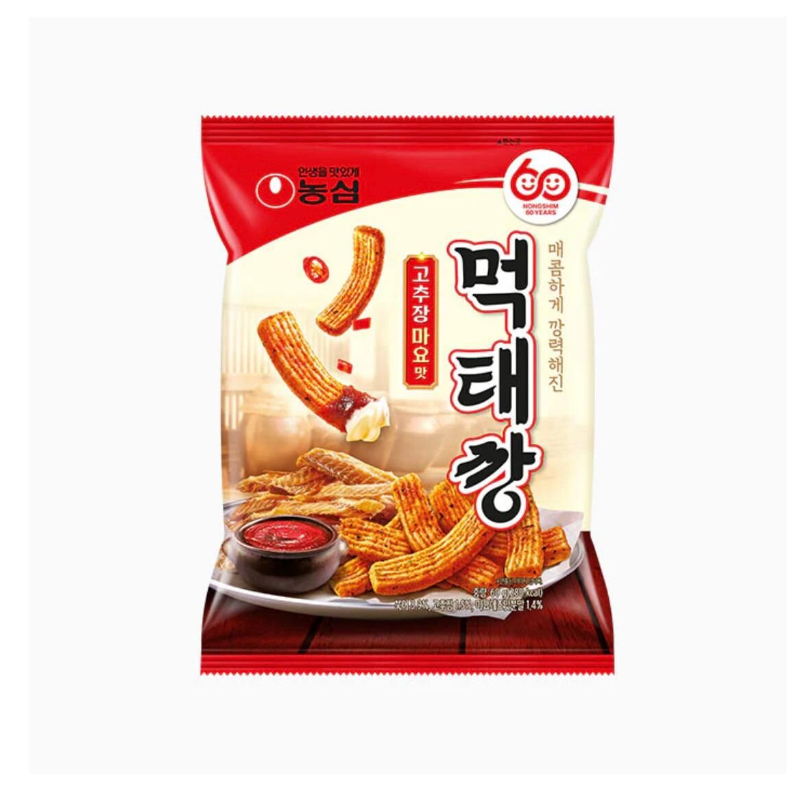 現 貨 (由倉庫直出)丨韓國零食 農心韓式辣椒醬美奶滋明太魚 60g/袋