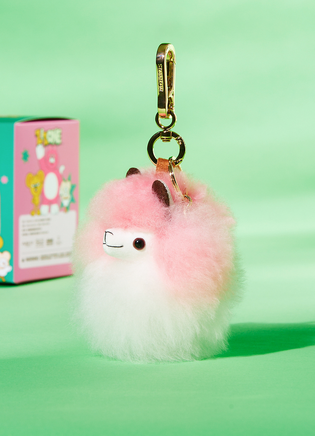 ST.MALO 秘魯羊駝ZIZONE聯名大頭鑰匙圈10cm-2501CB-PINGO