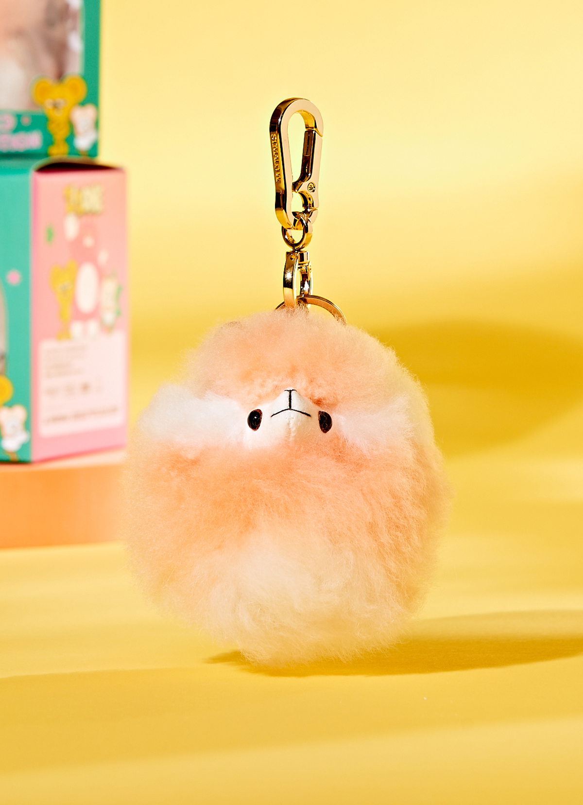 ST.MALO 秘魯羊駝ZIZONE聯名大頭鑰匙圈10cm-2501CB-BREAD18